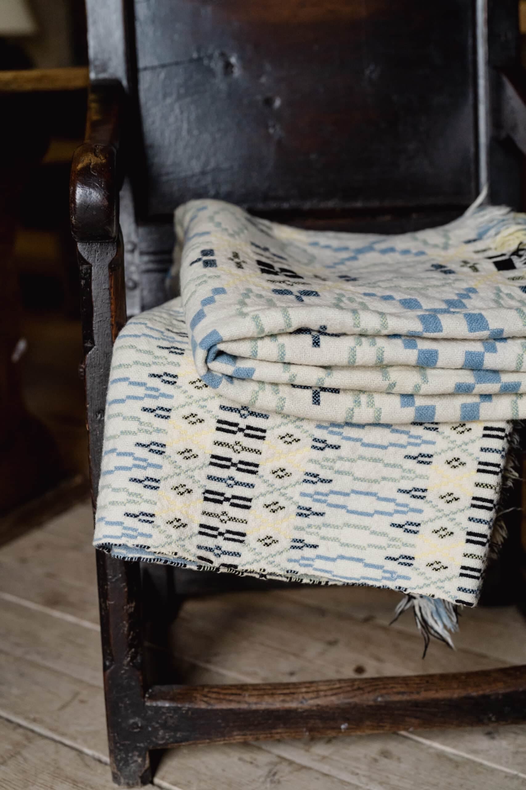 Vintage Welsh Liquorice Allsort Tapestry Blanket