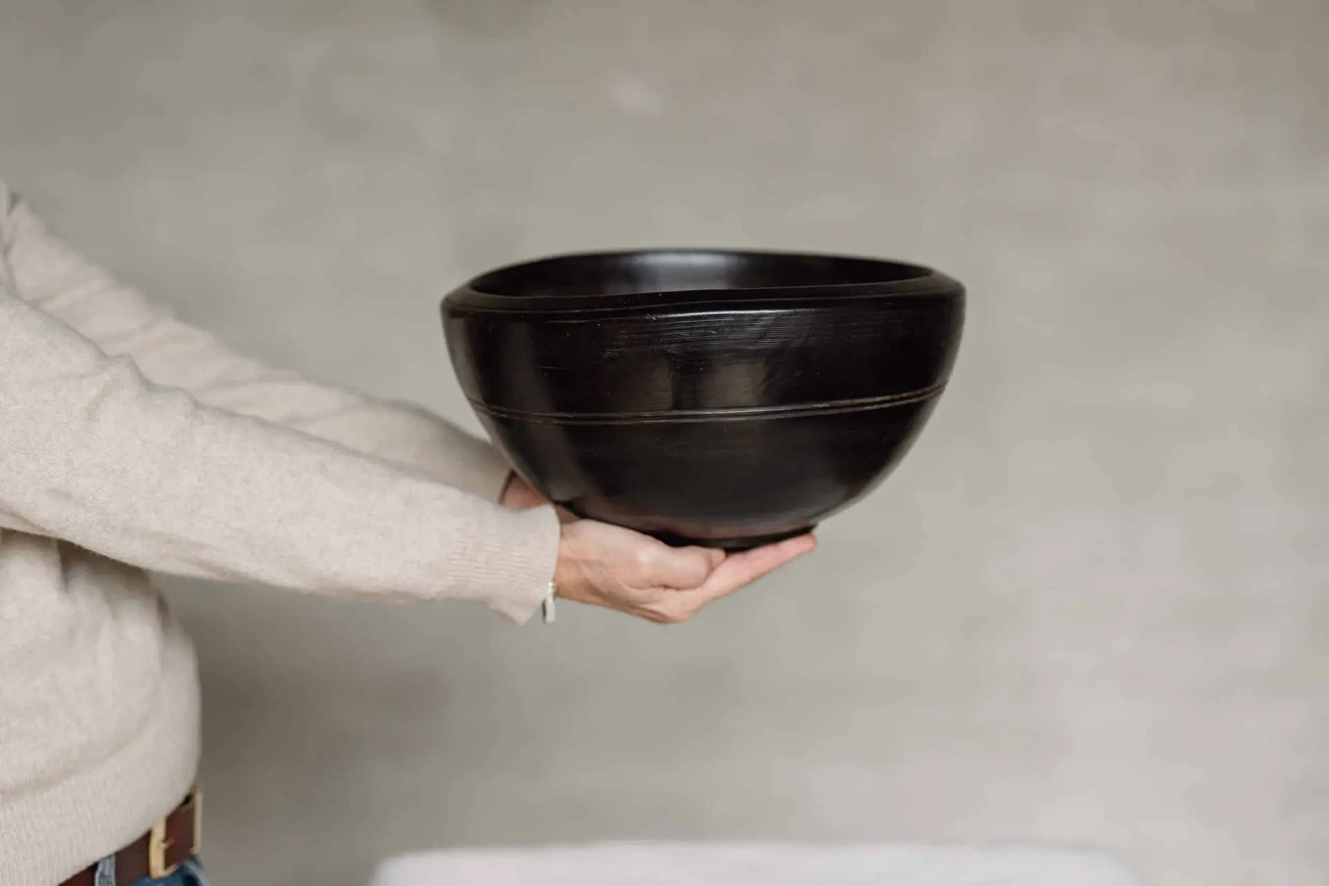 An Exceptional English 19th Century Turned Herb Bowl