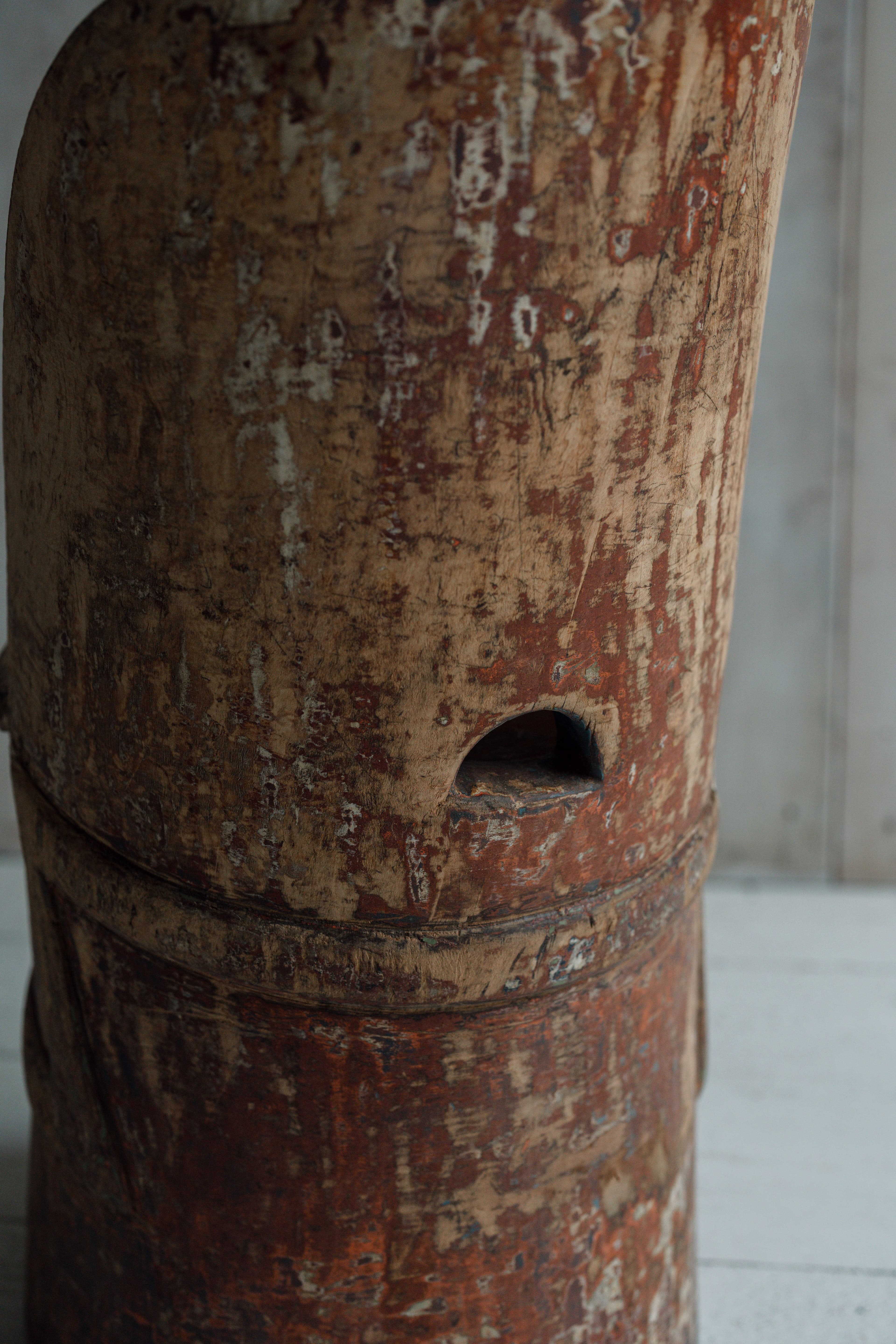 A Rare Norwegian Folk Art Kubbestol