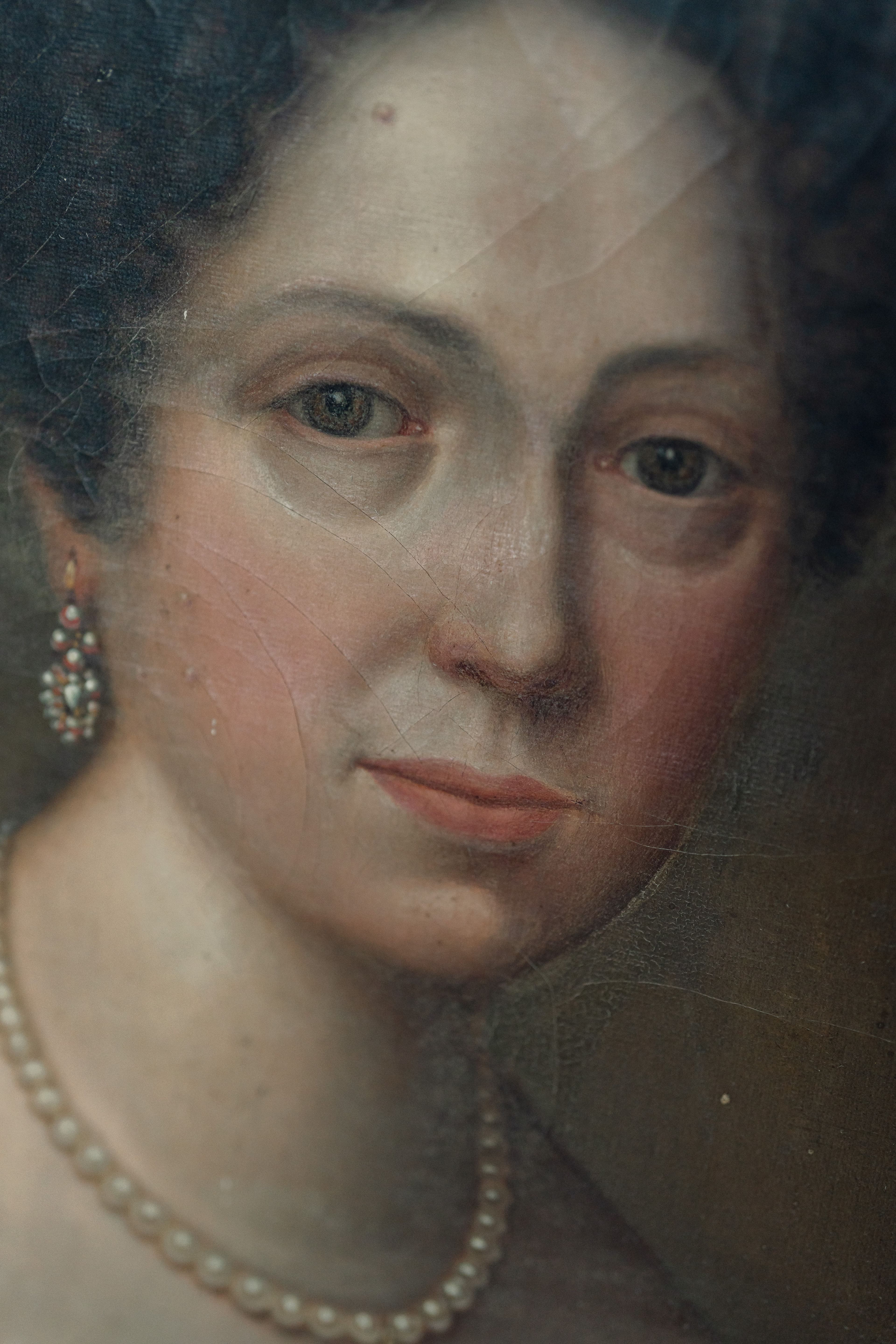 An Original Oil Painting of a Parisian Countess C1800's