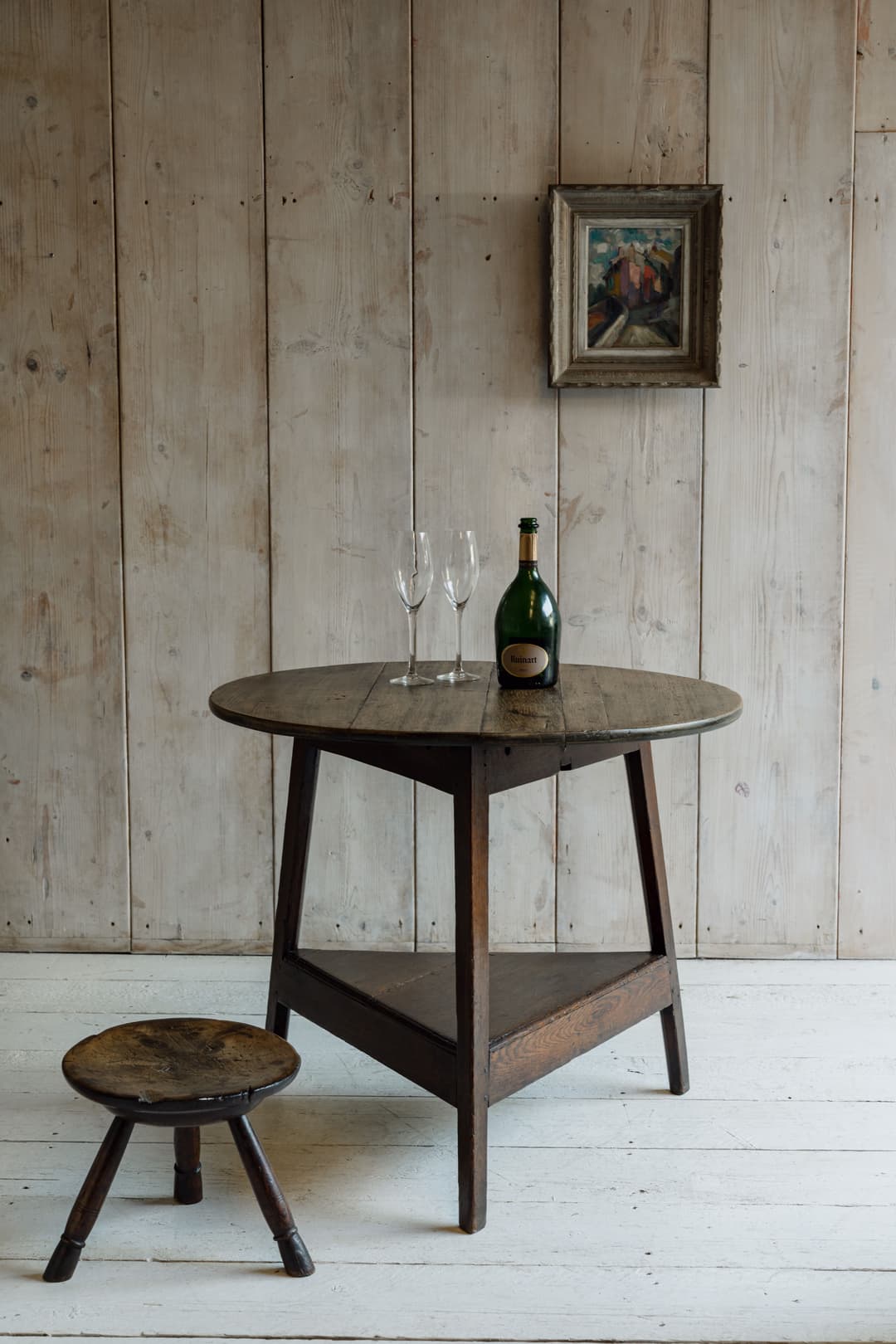 A Large Welsh Cricket Table in Oak