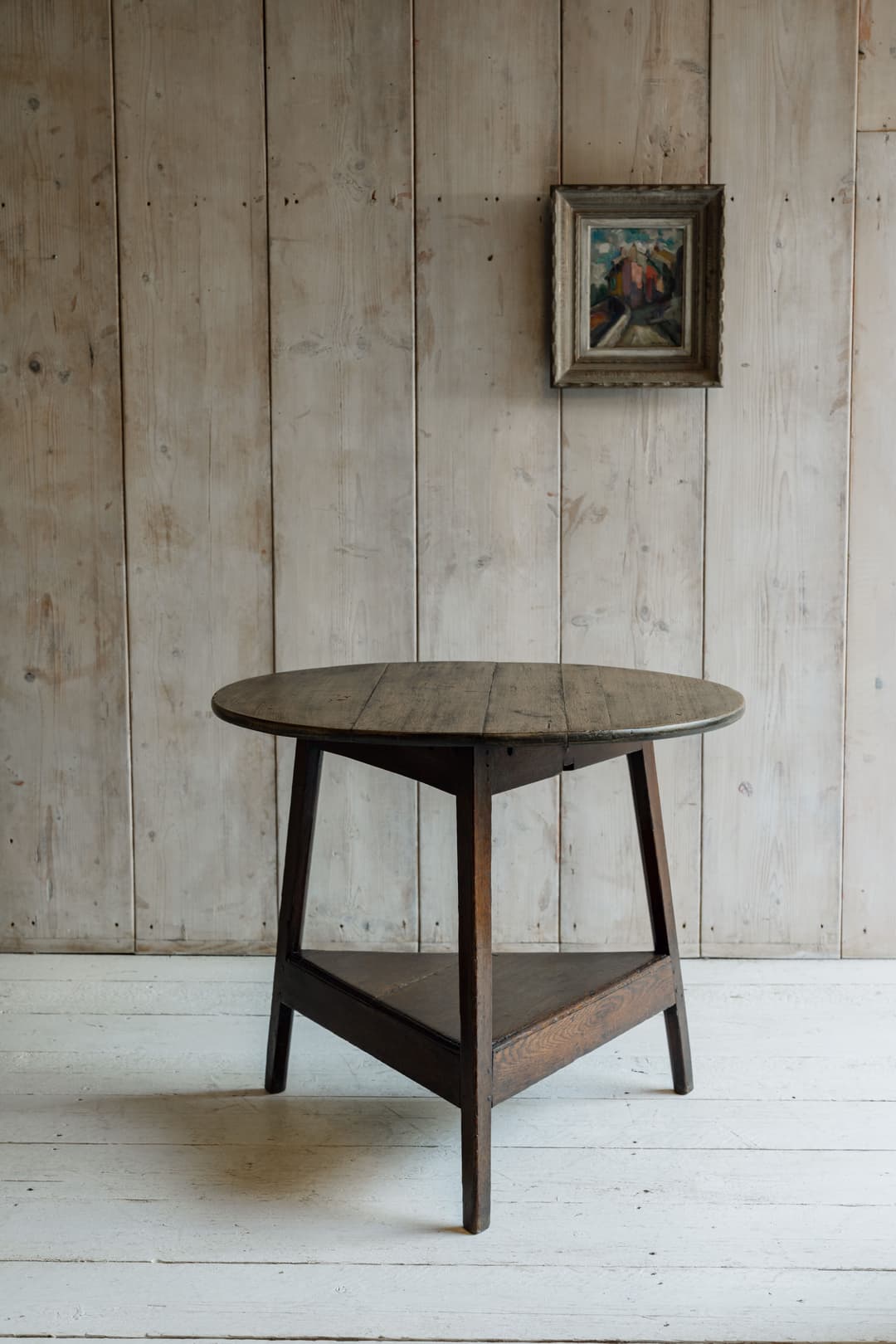 A Large Welsh Cricket Table in Oak