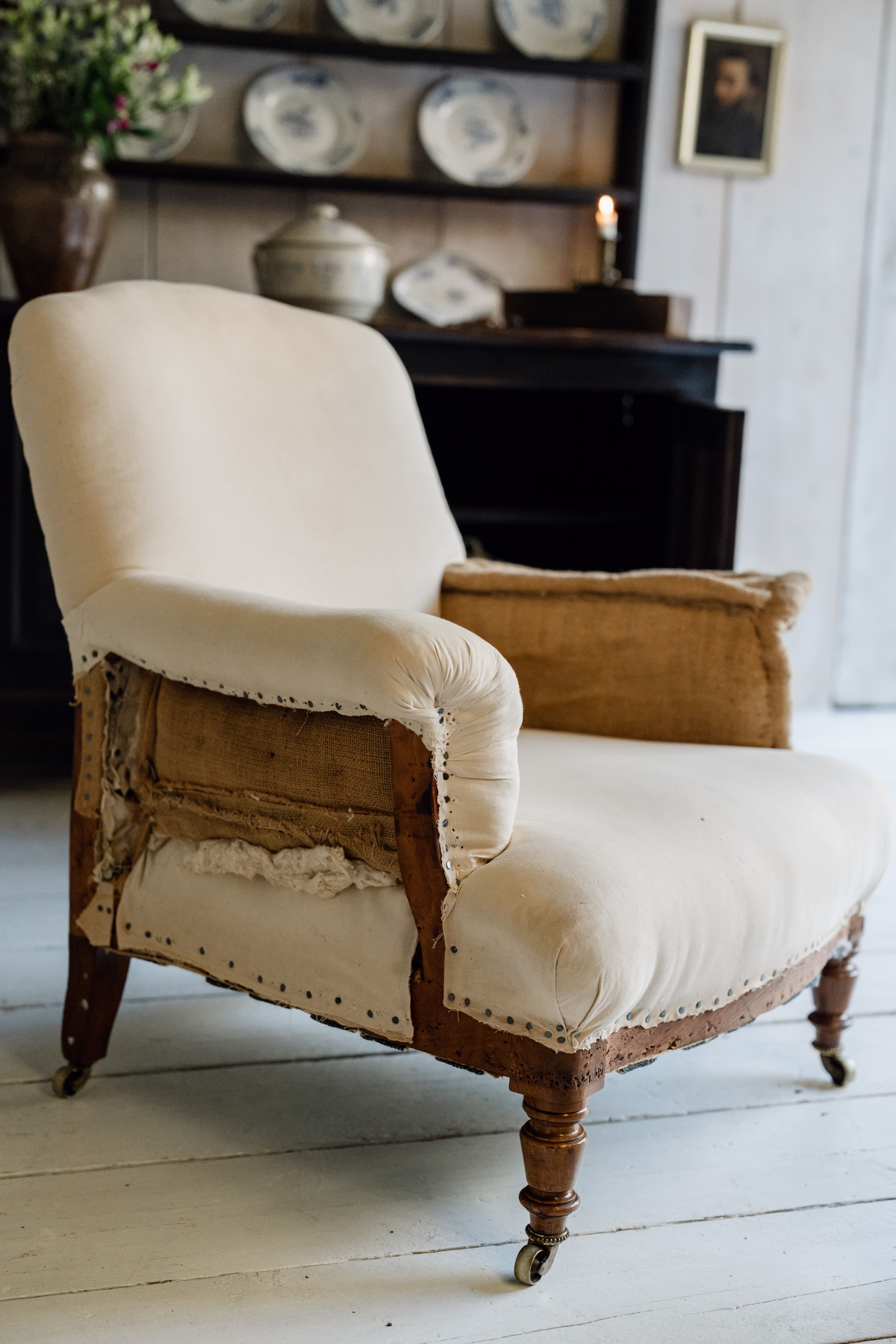 English Antique Country House Armchair