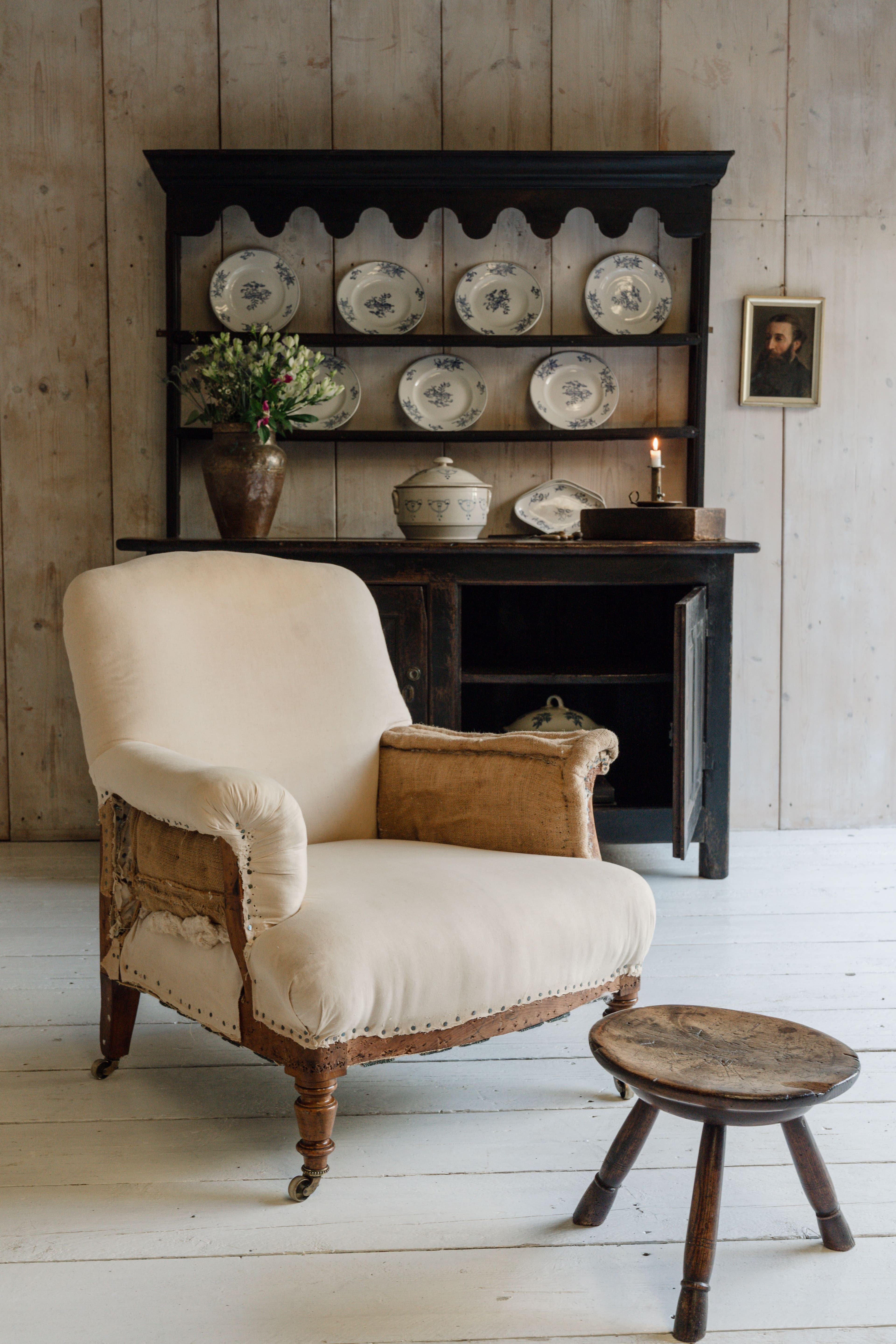 English Antique Country House Armchair