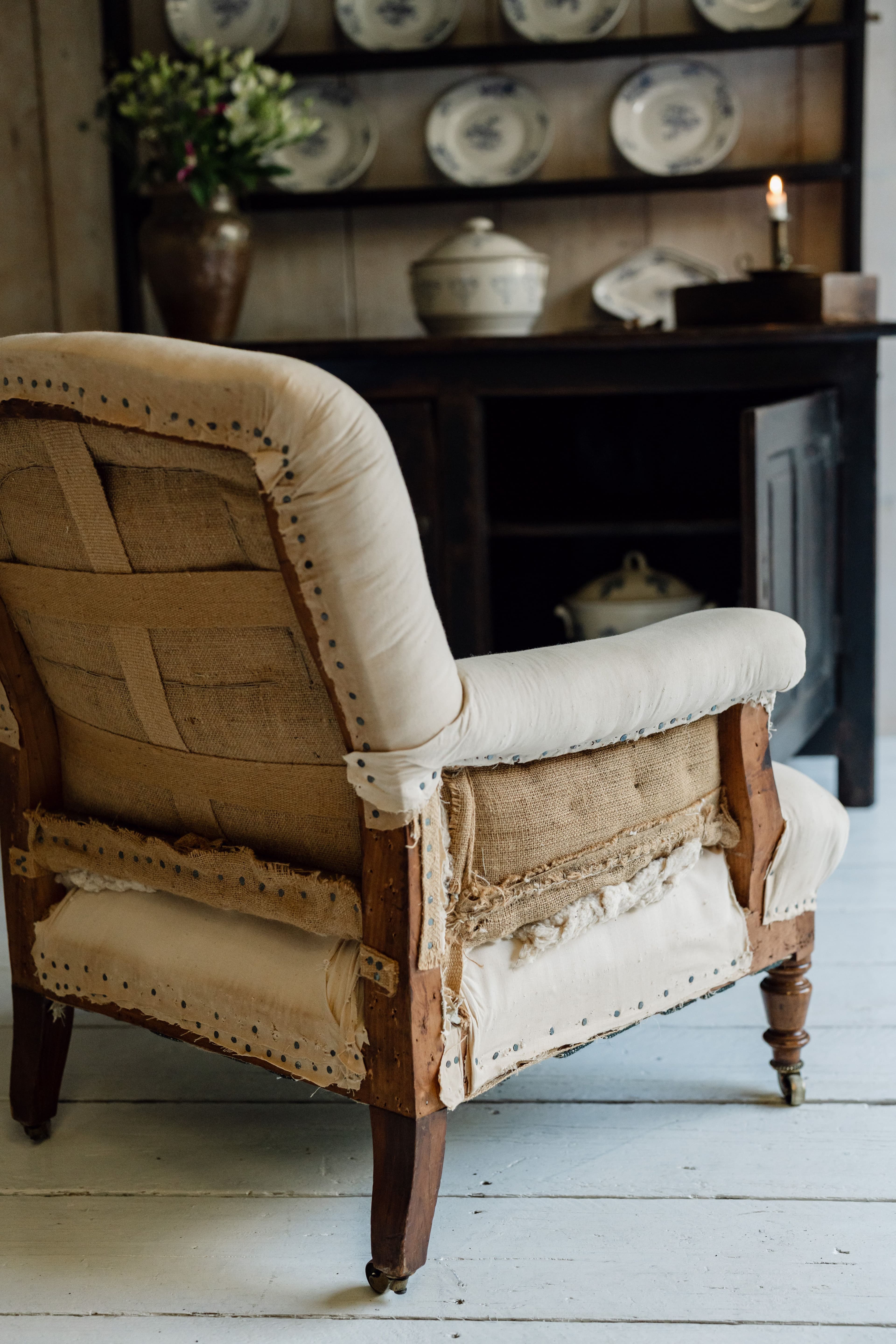 English Antique Country House Armchair