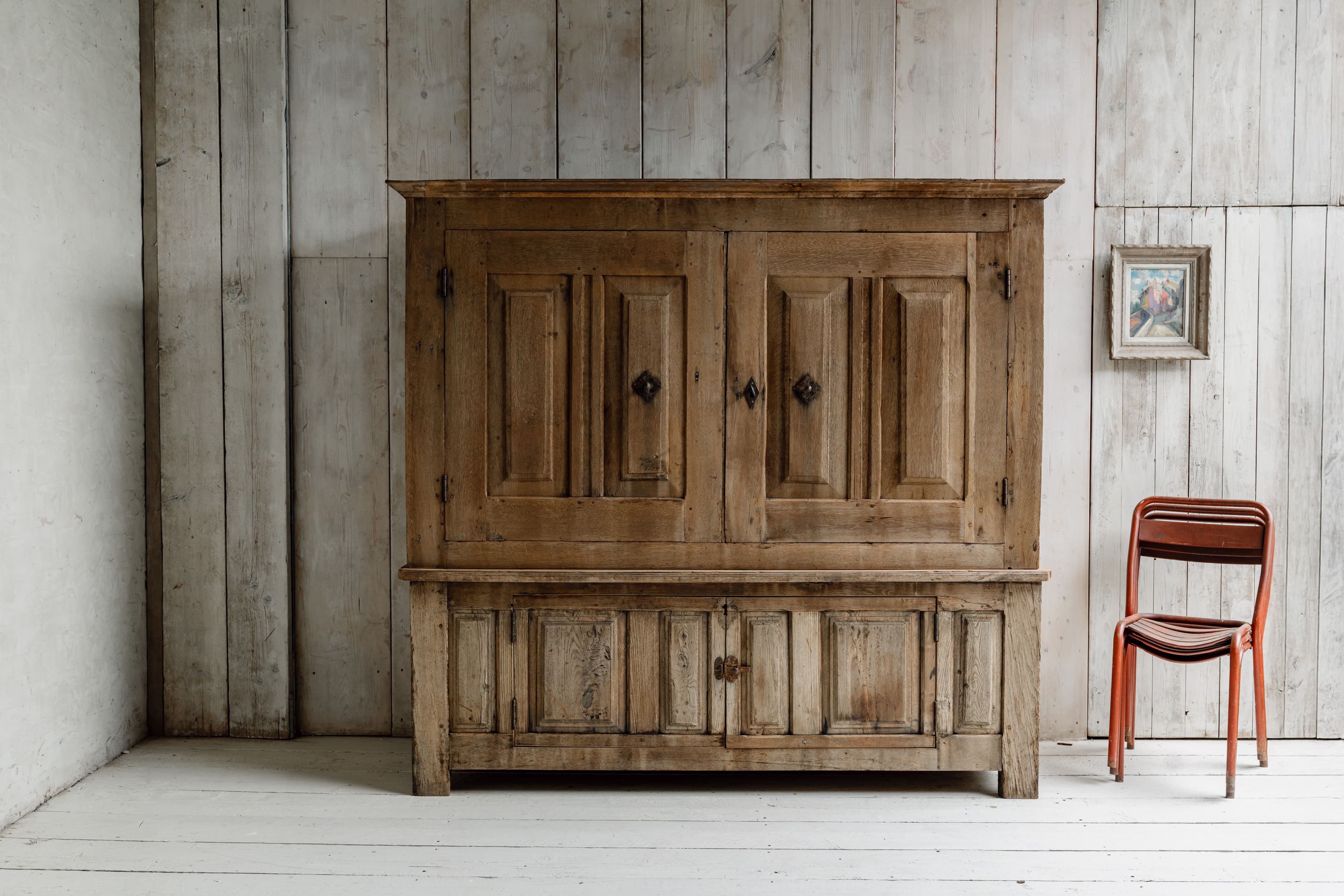 A Huge 19th Century French Oak Cupboard
