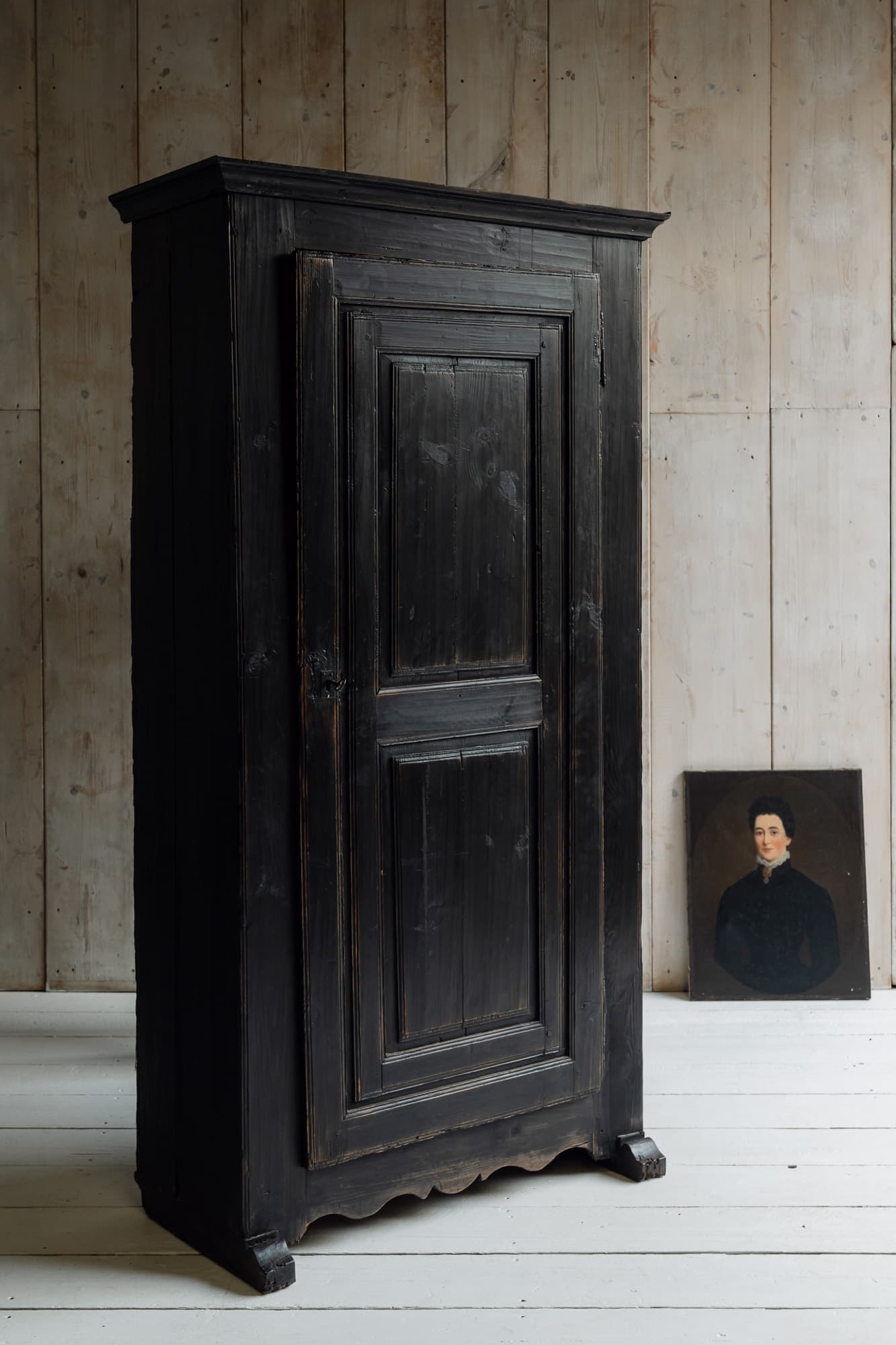 A 19th Century Alpine Folk Painted Cupboard
