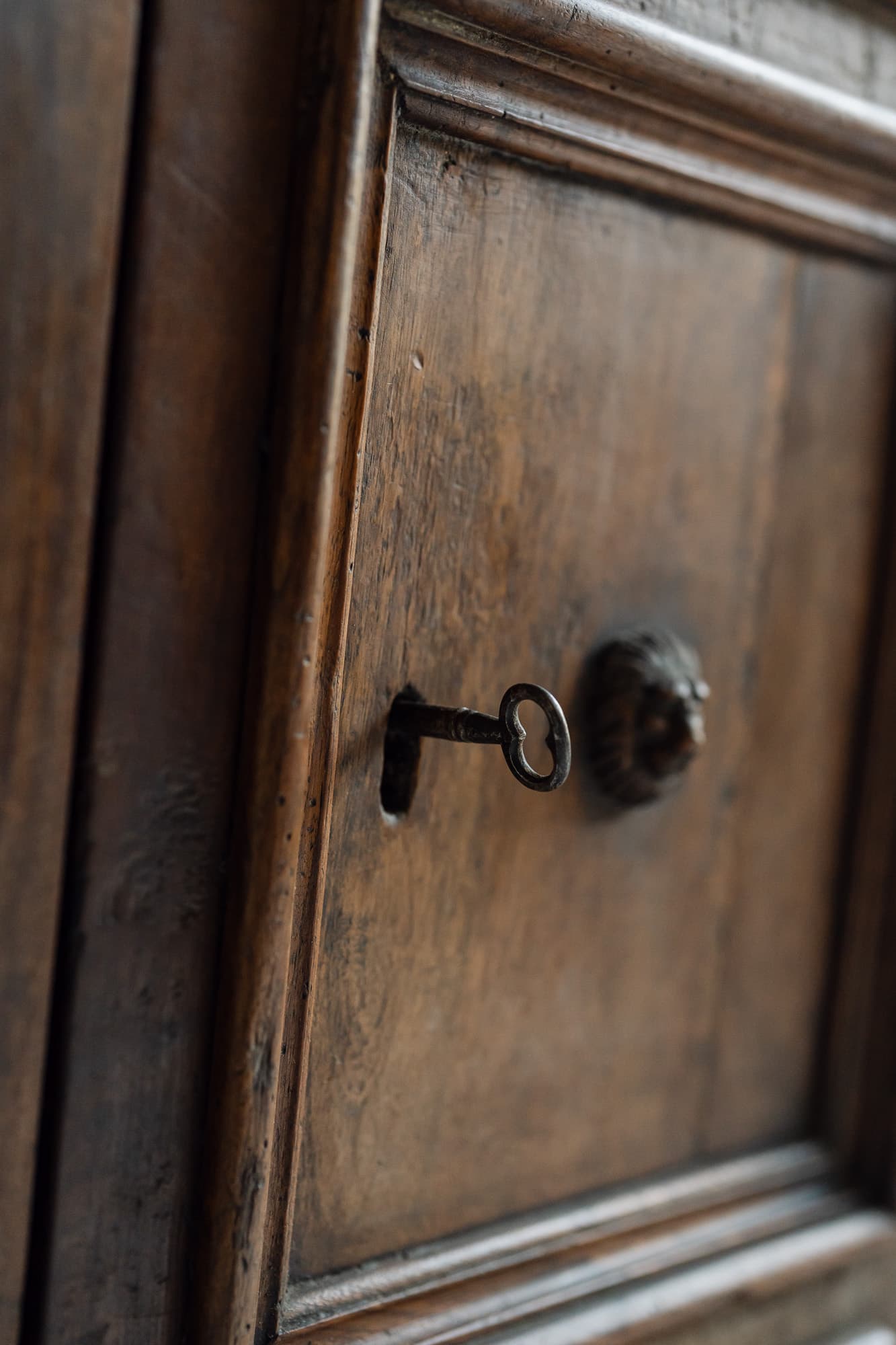 Italian Walnut Cupboard 17th Century