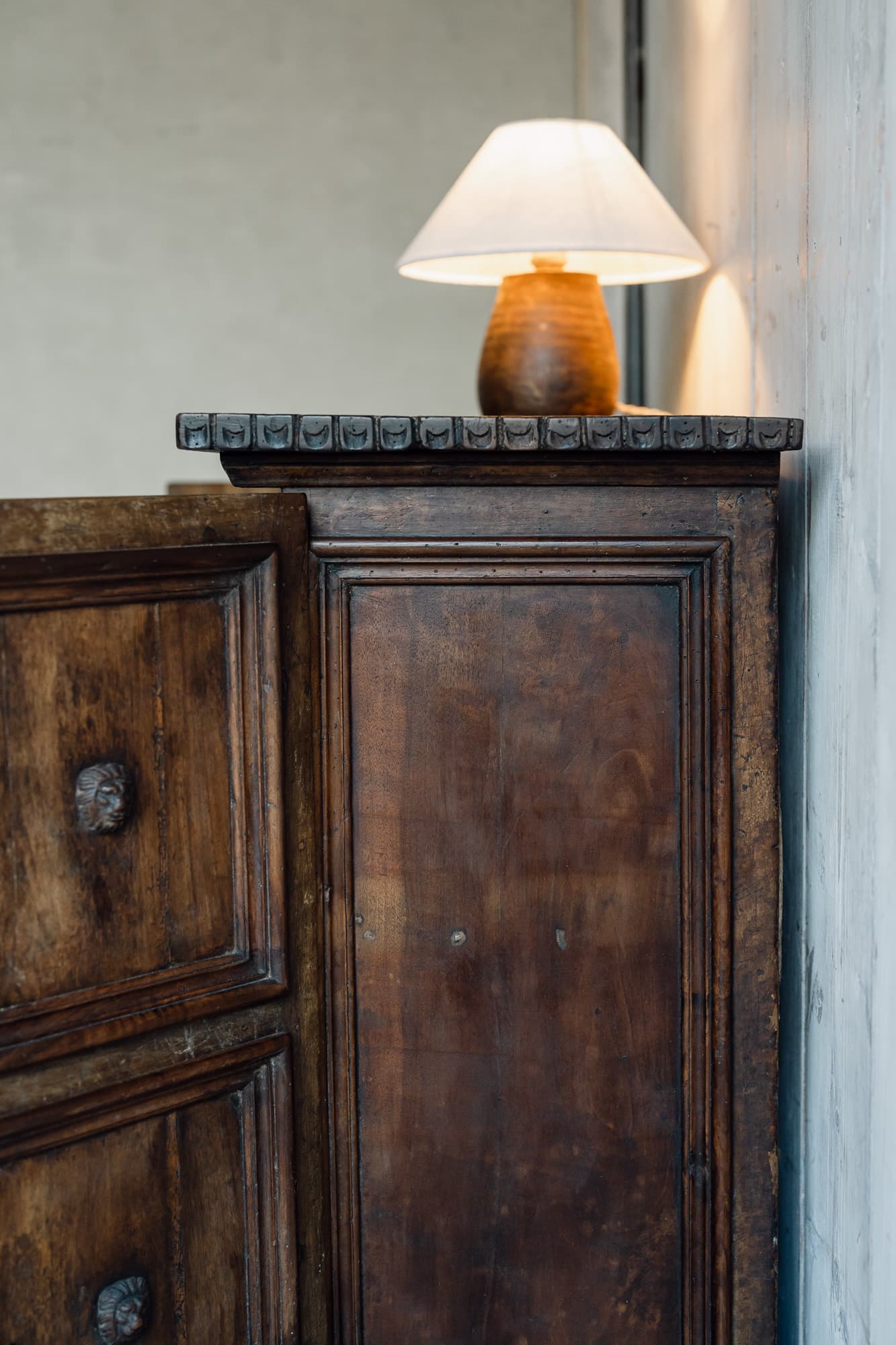 Italian Walnut Cupboard 17th Century