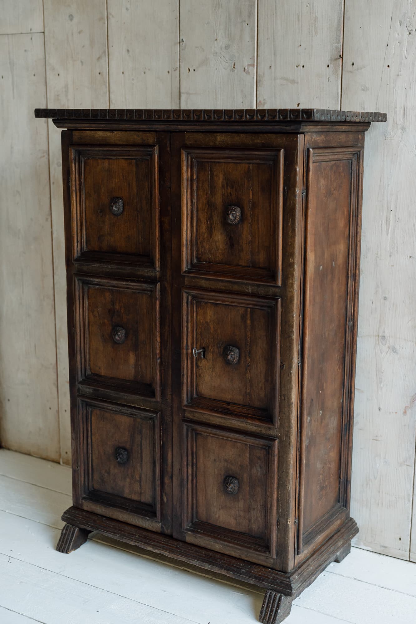 Italian Walnut Cupboard 17th Century