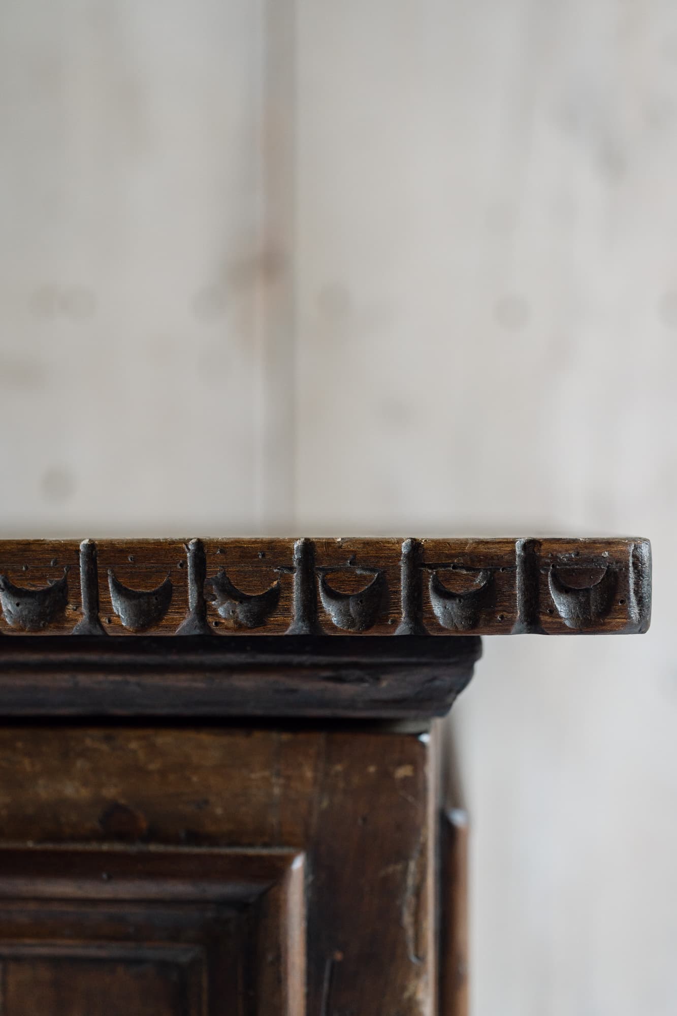 Italian Walnut Cupboard 17th Century