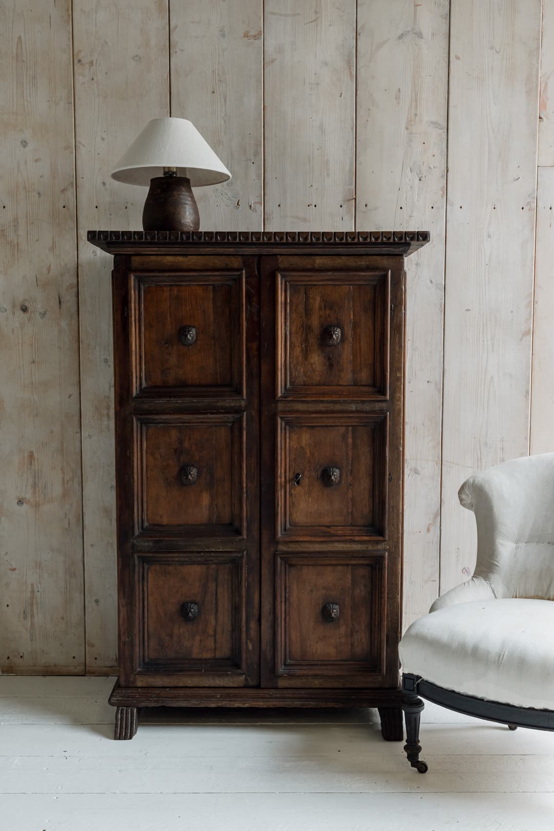 Italian Walnut Cupboard 17th Century