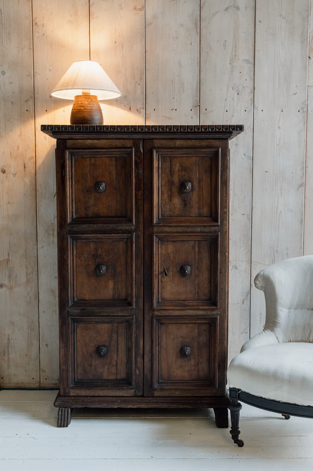 Italian Walnut Cupboard 17th Century