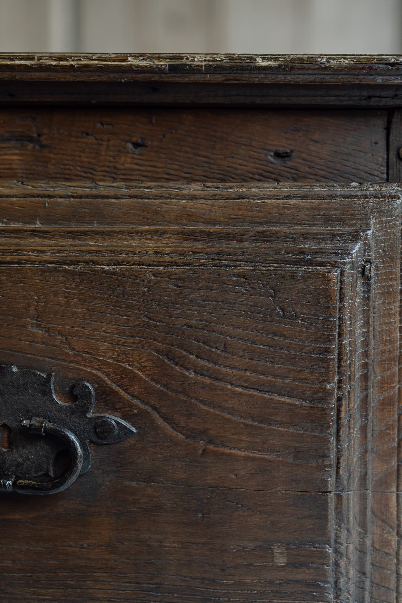 Late 18th Century Primitive Catalan Table in Solid Chestnut