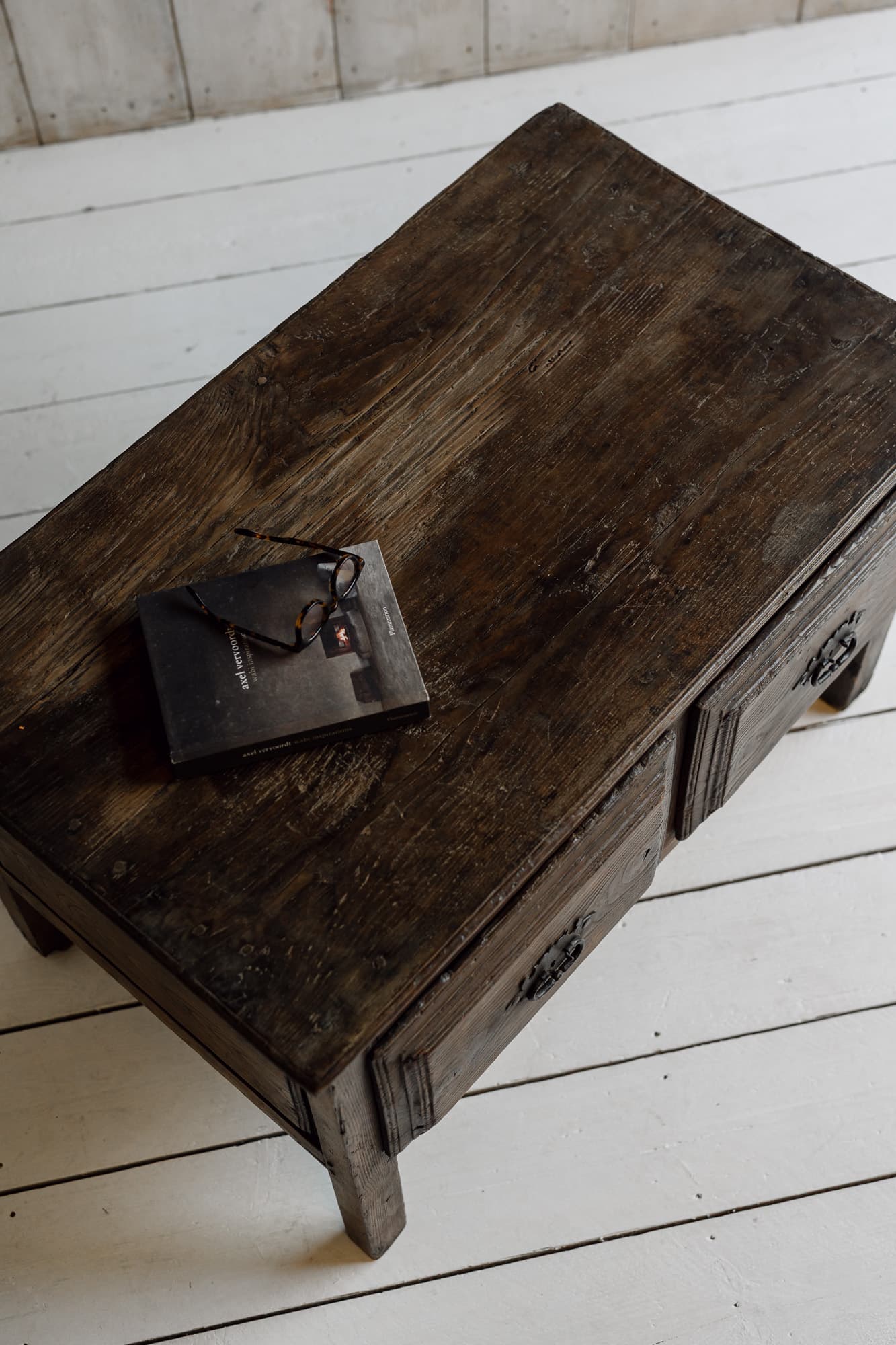 Late 18th Century Primitive Catalan Table in Solid Chestnut