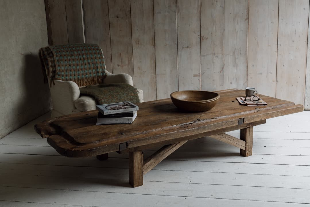 Monumental 19th Century French Farmhouse Coffee Table
