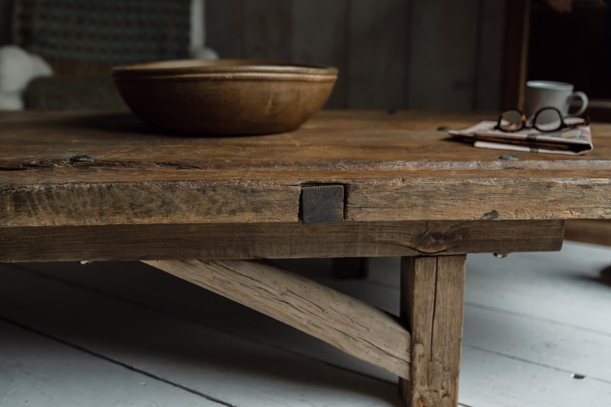 Monumental 19th Century French Farmhouse Coffee Table