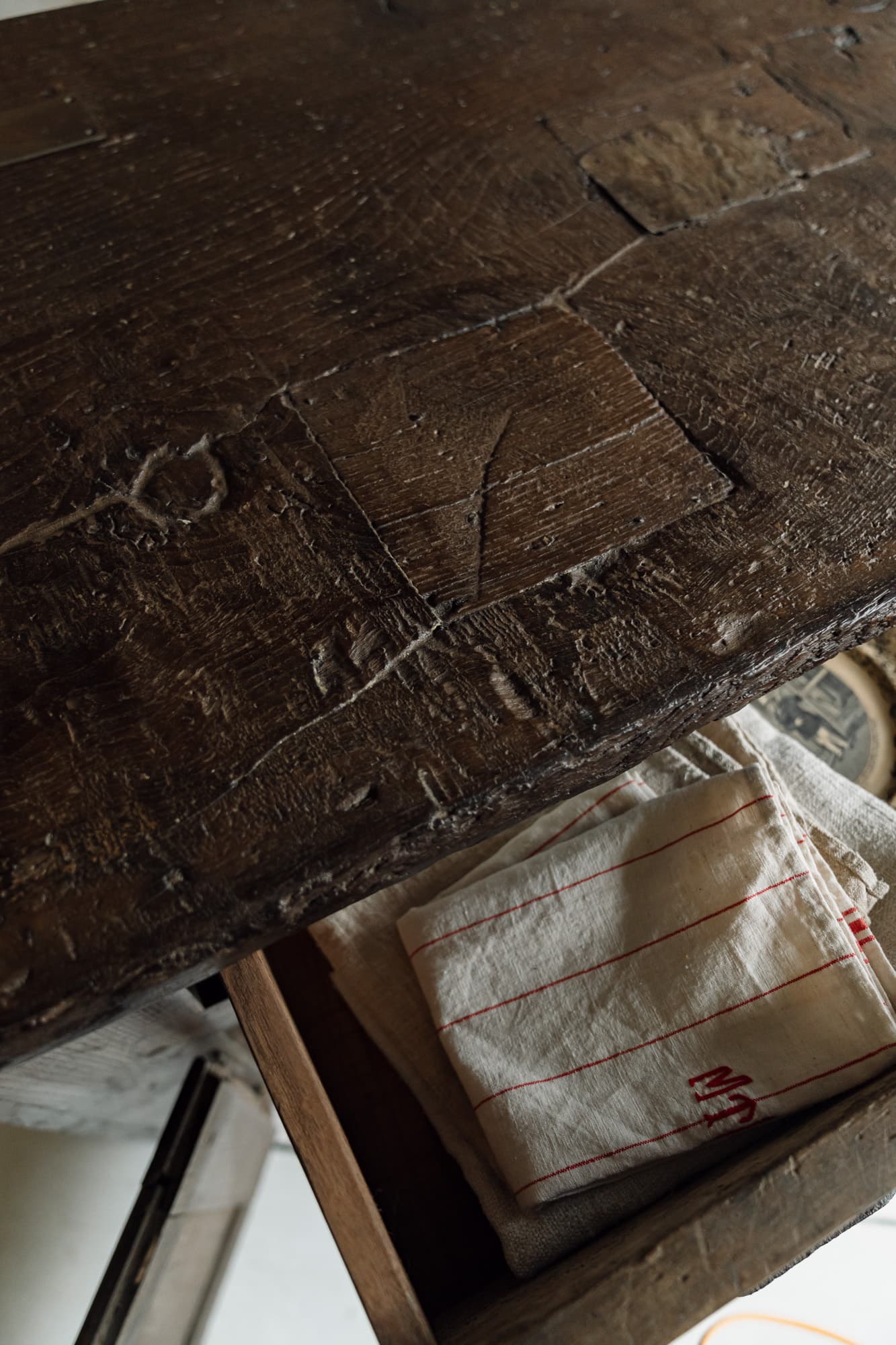 Antique French Oak Country Kitchen Cupboard
