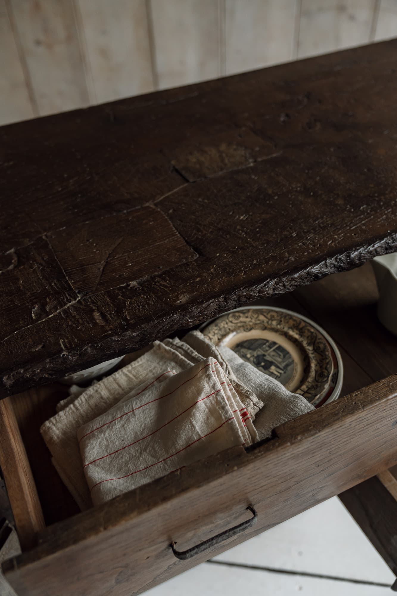 Antique French Oak Country Kitchen Cupboard