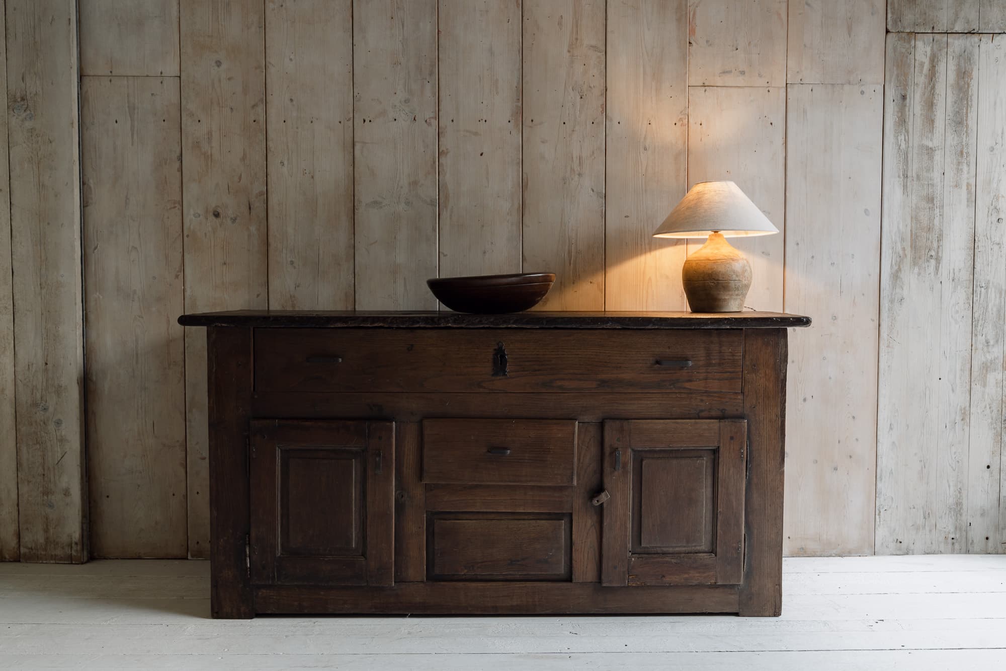 Antique French Oak Country Kitchen Cupboard