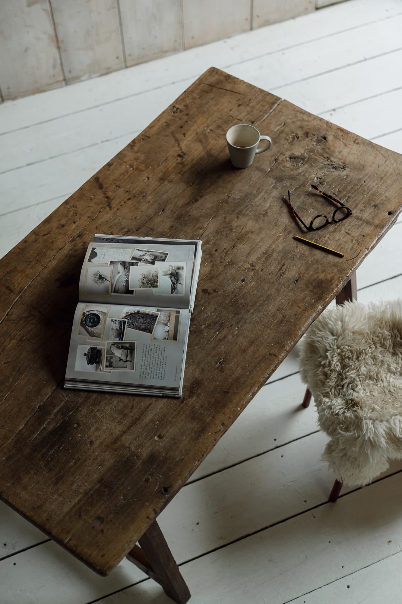 Late 18th Century Iberian Single Plank Chestnut Folding Trestle Table