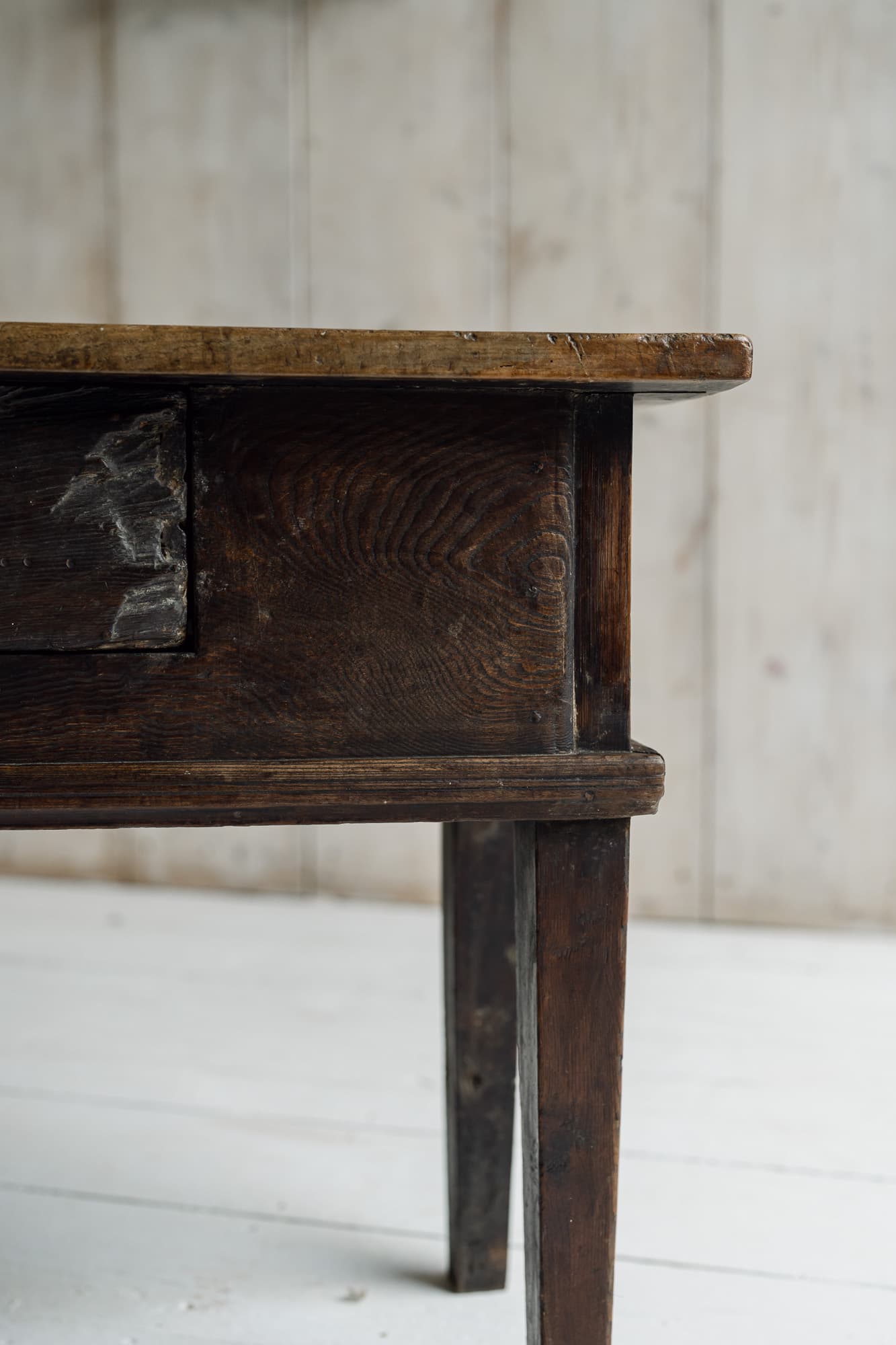 19th Century Iberian Chestnut Console / Lamp Table