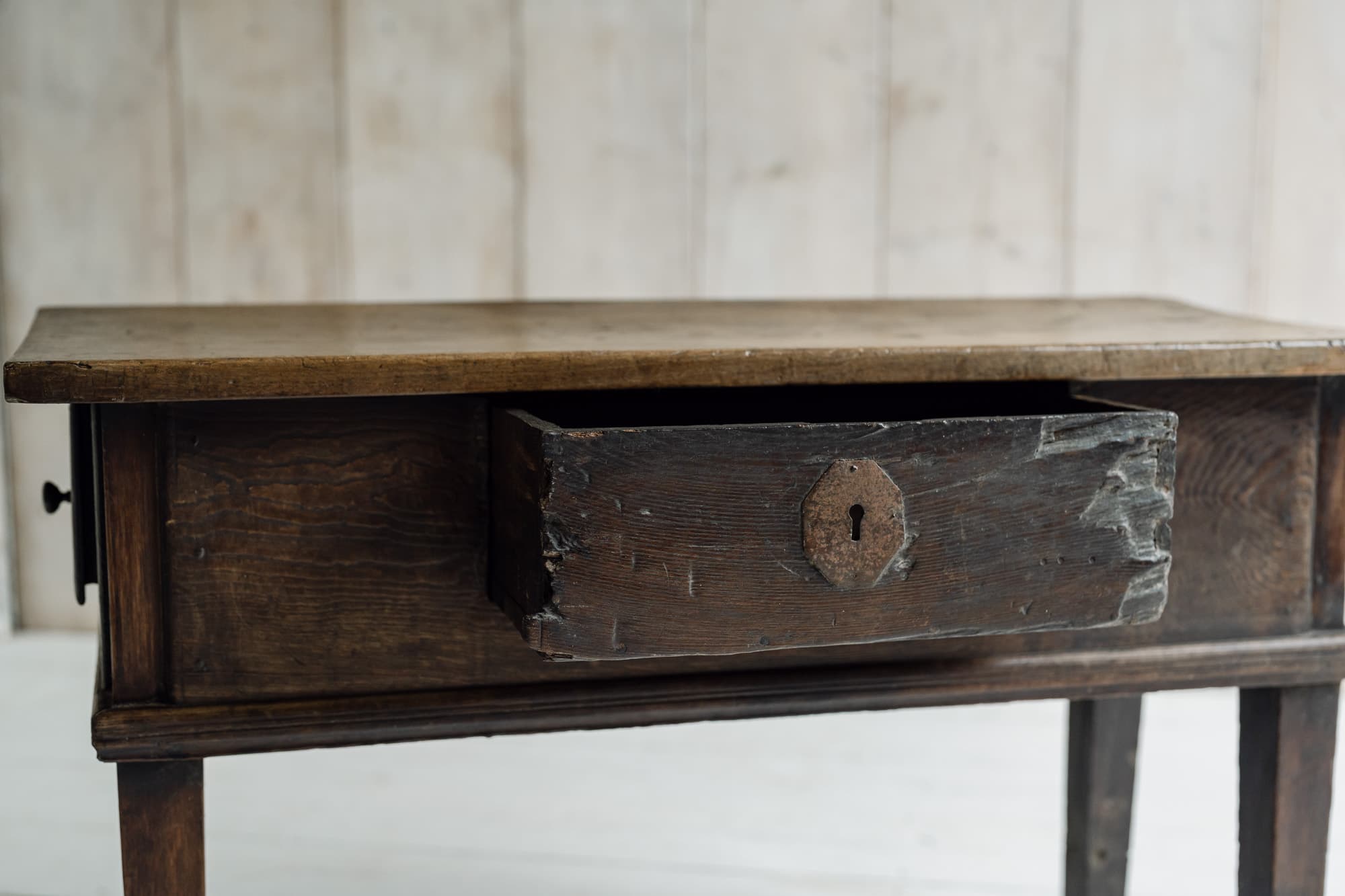 19th Century Iberian Chestnut Console / Lamp Table