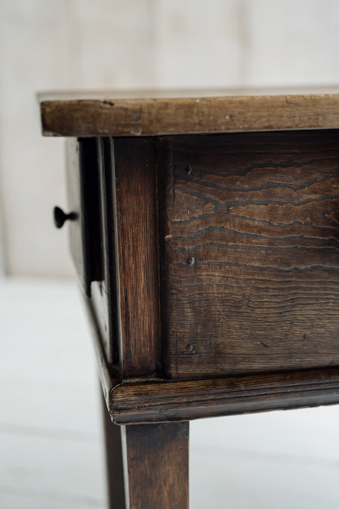19th Century Iberian Chestnut Console / Lamp Table
