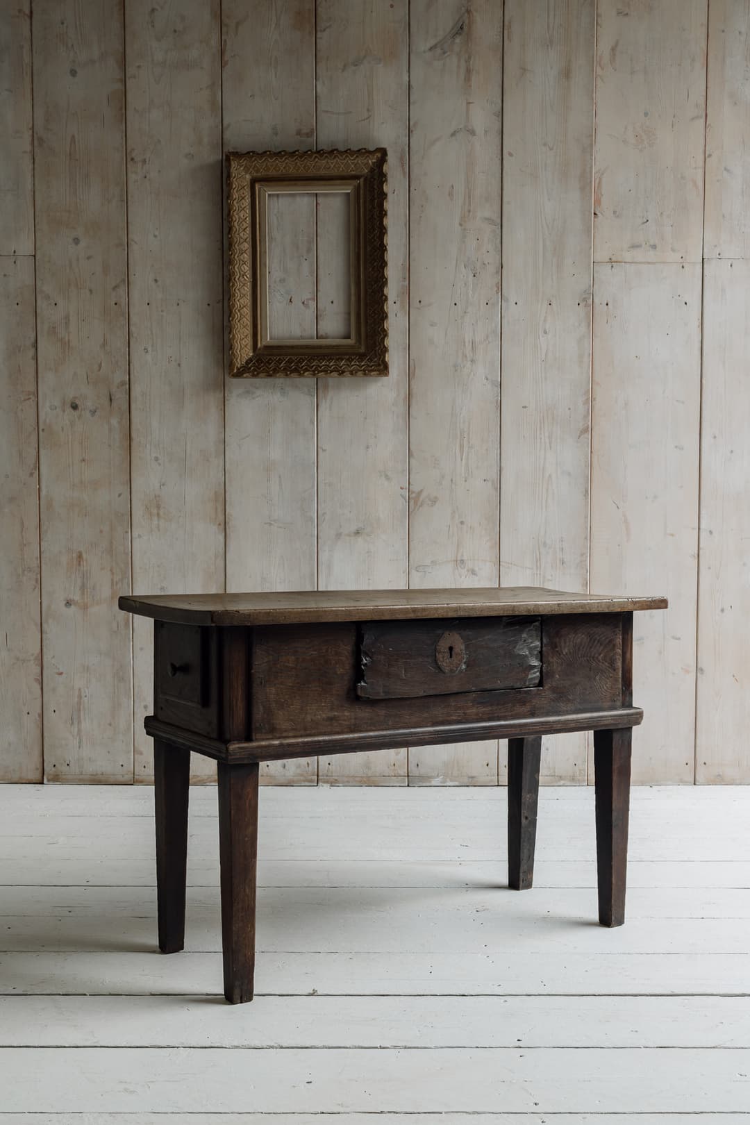 19th Century Iberian Chestnut Console / Lamp Table