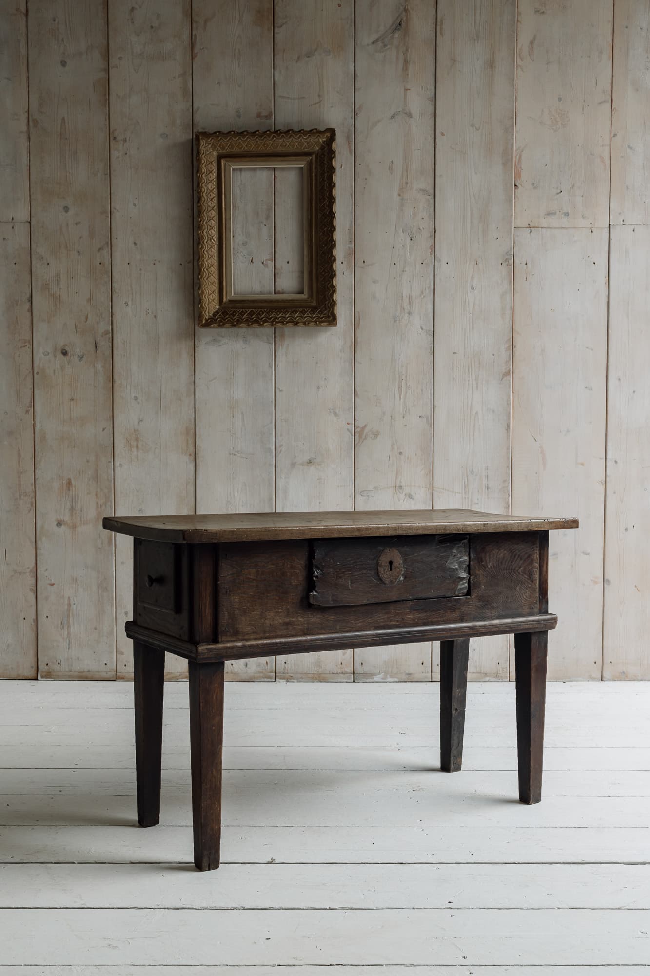 19th Century Iberian Chestnut Console / Lamp Table