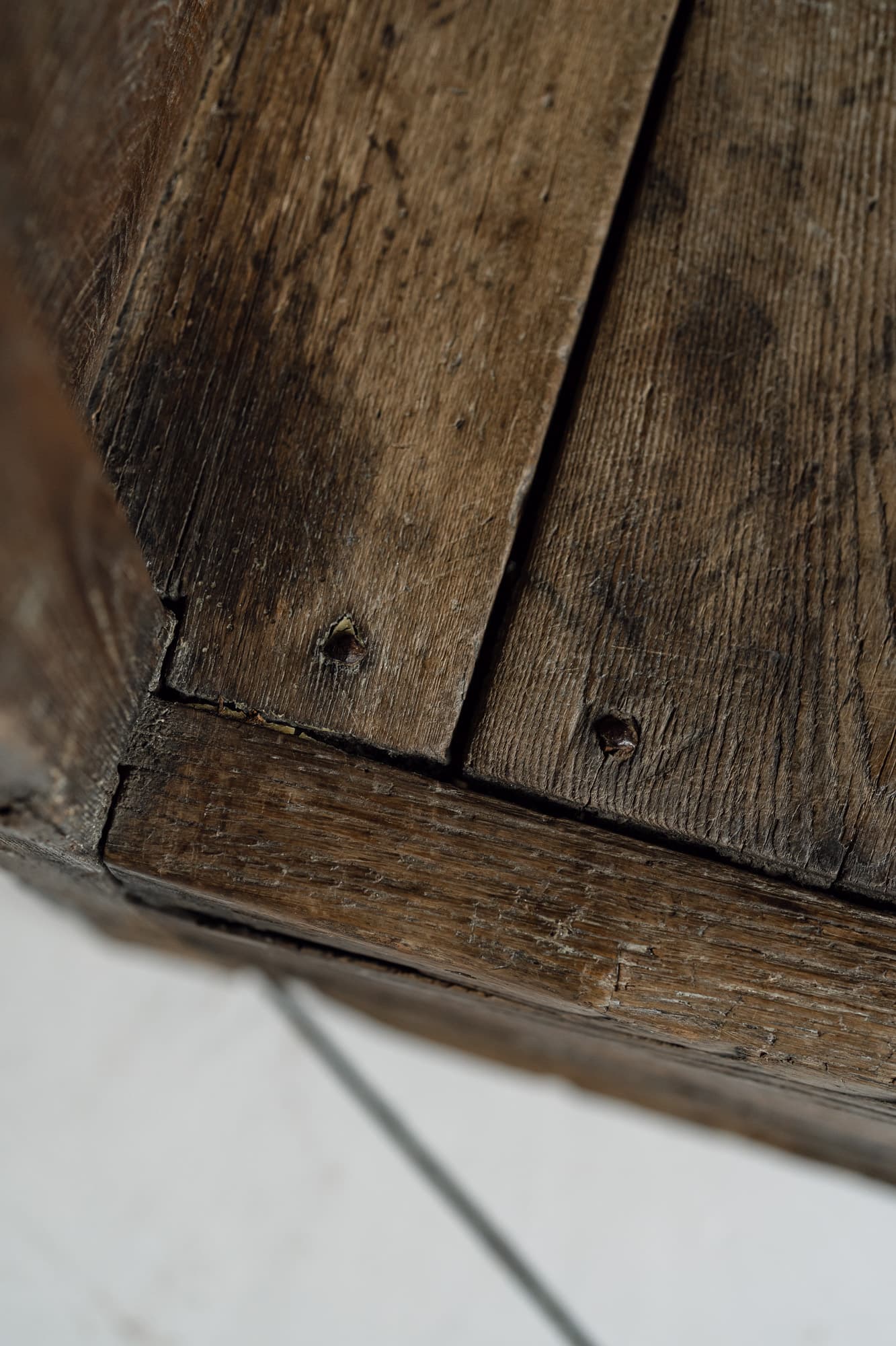 Monumental 18th Century Primitive Portuguese Bench in Chestnut