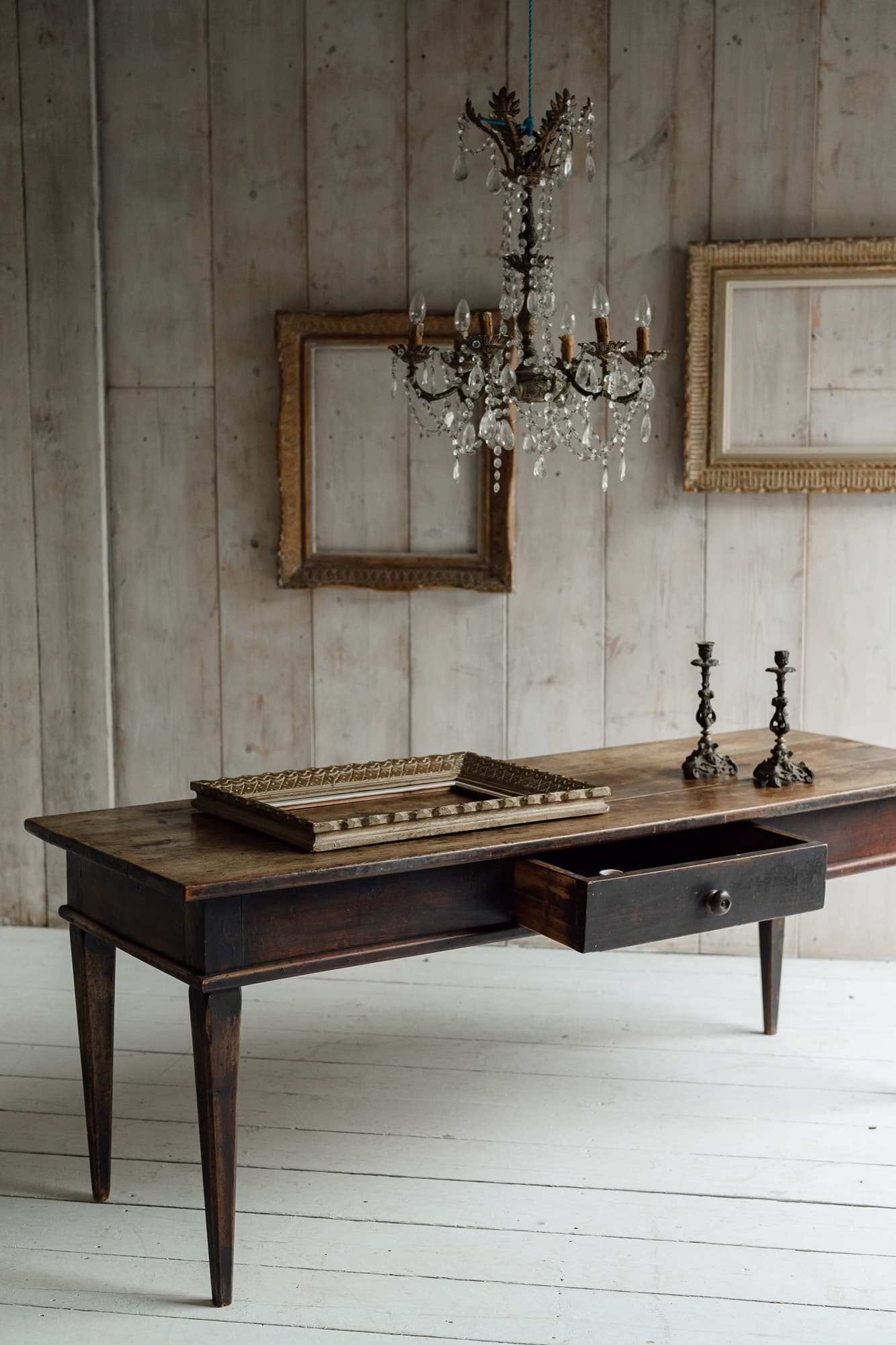 Fine Northern Italian Walnut Table, Circa 1800