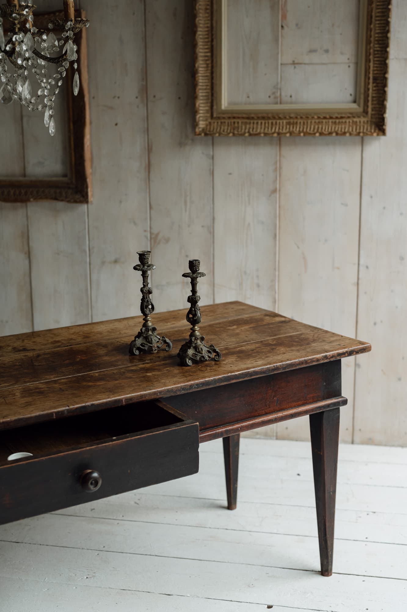 Fine Northern Italian Walnut Table, Circa 1800