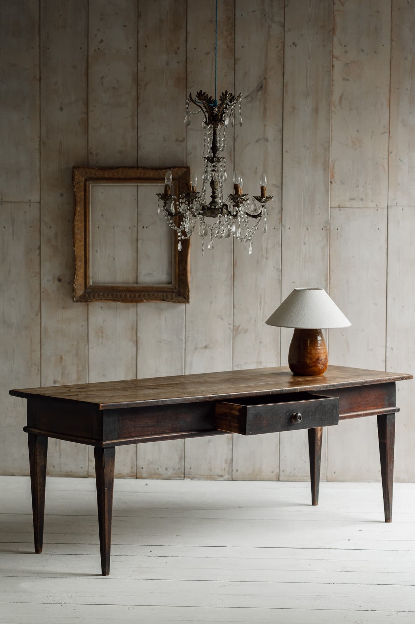 Fine Northern Italian Walnut Table, Circa 1800