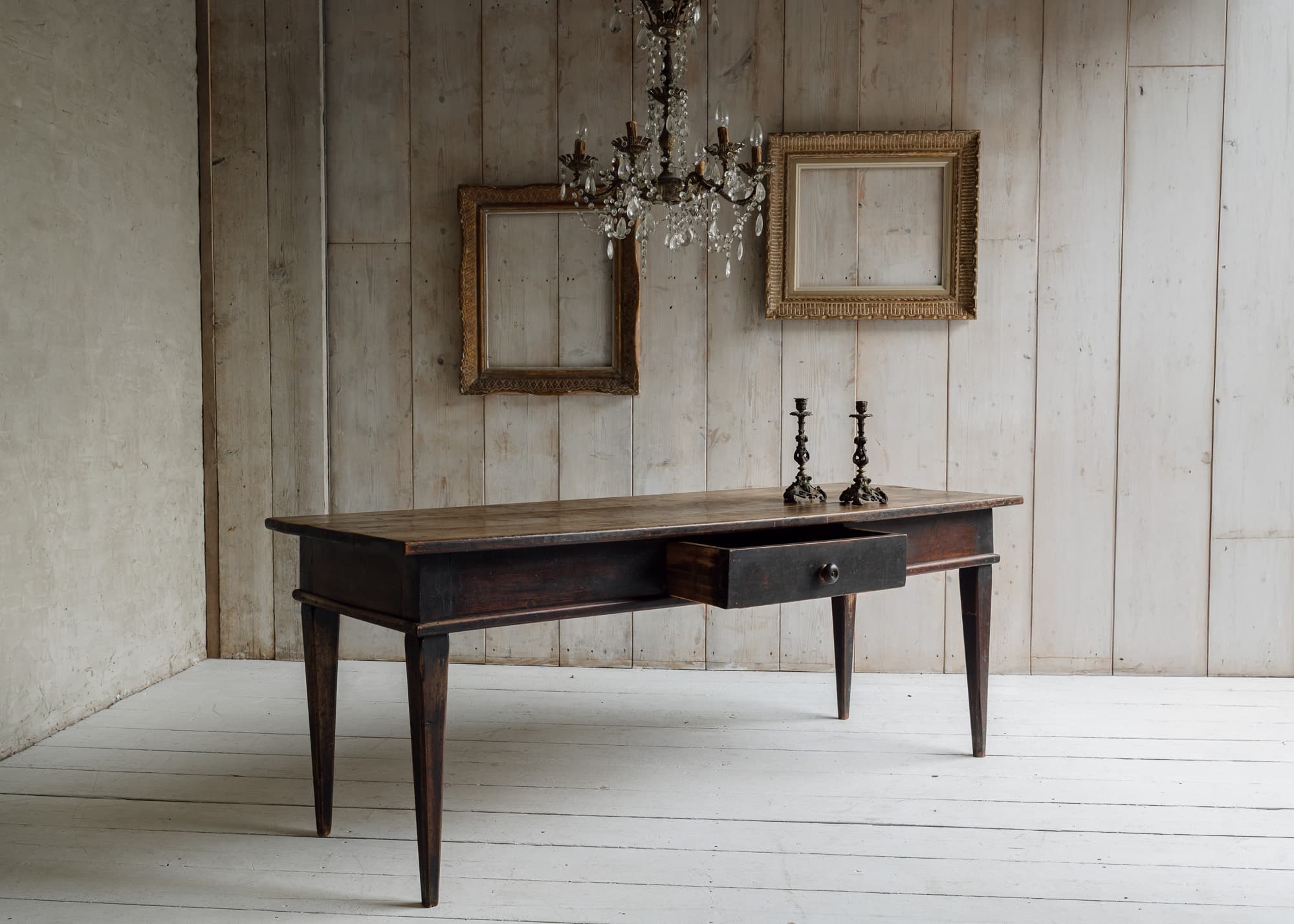 Fine Northern Italian Walnut Table, Circa 1800