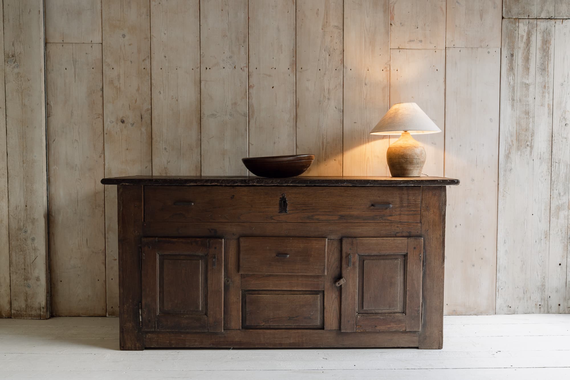 Antique French Oak Country Kitchen Cupboard
