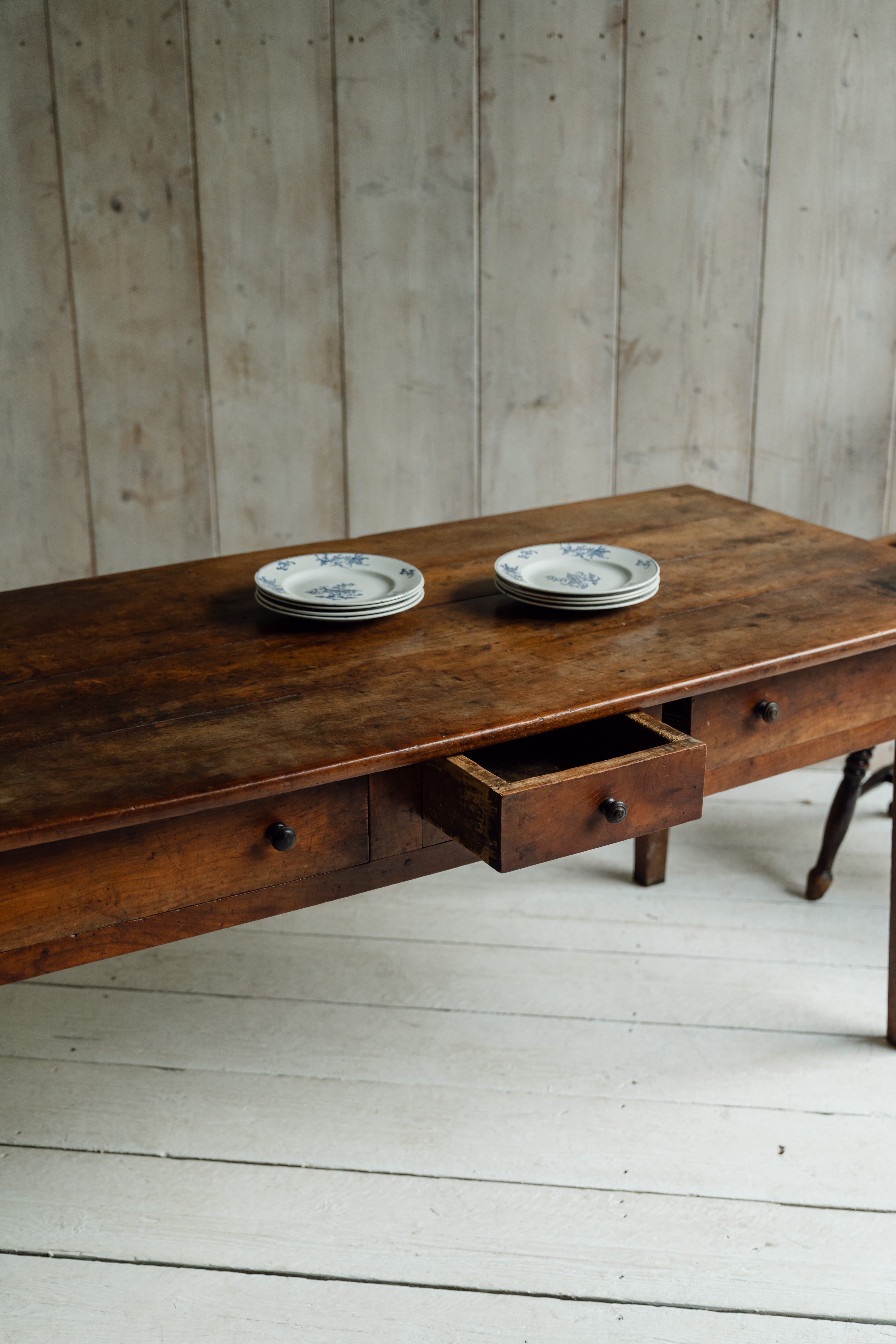 Elm Vernacular Alpine Work Table from the Savoie Region