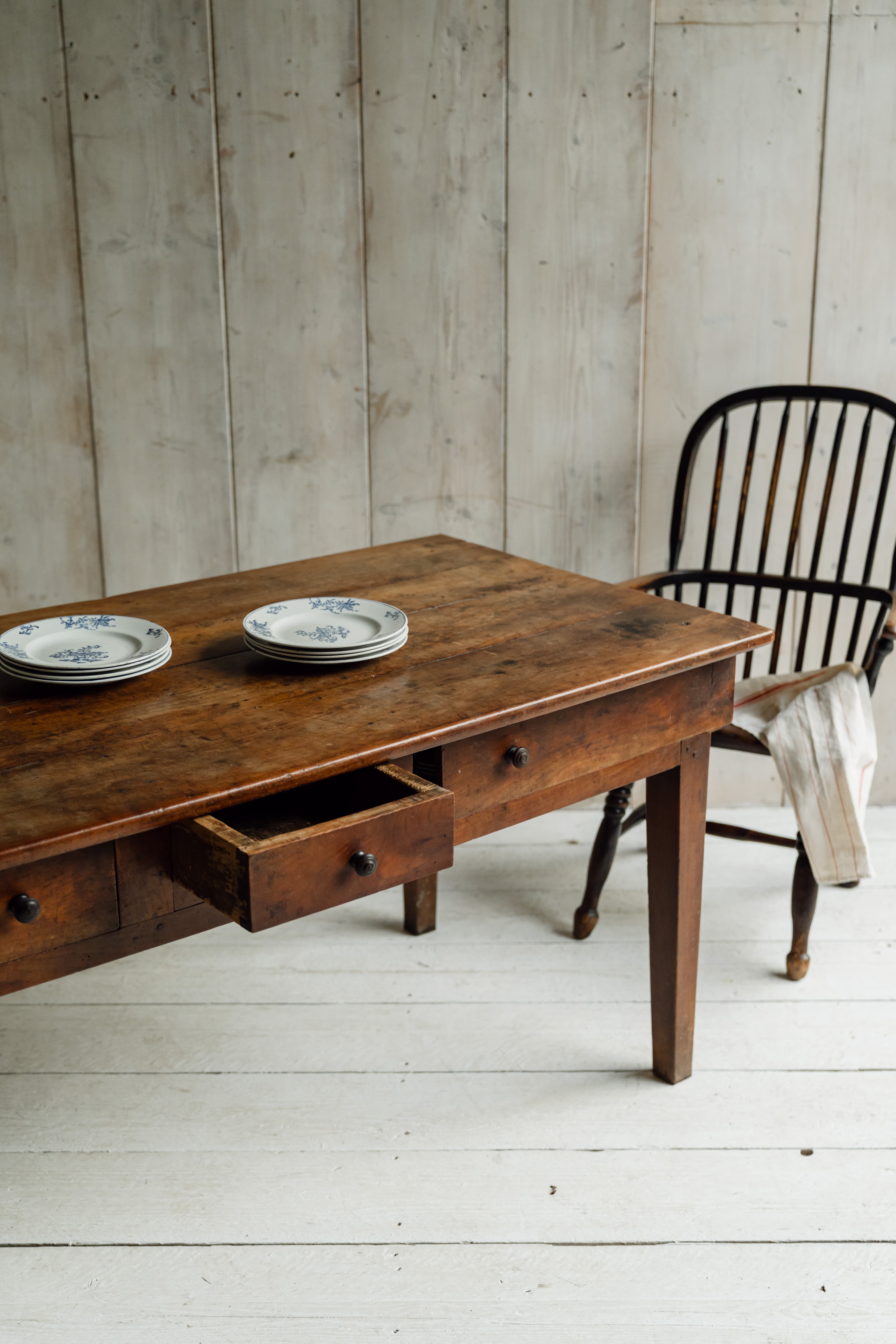 Elm Vernacular Alpine Work Table from the Savoie Region