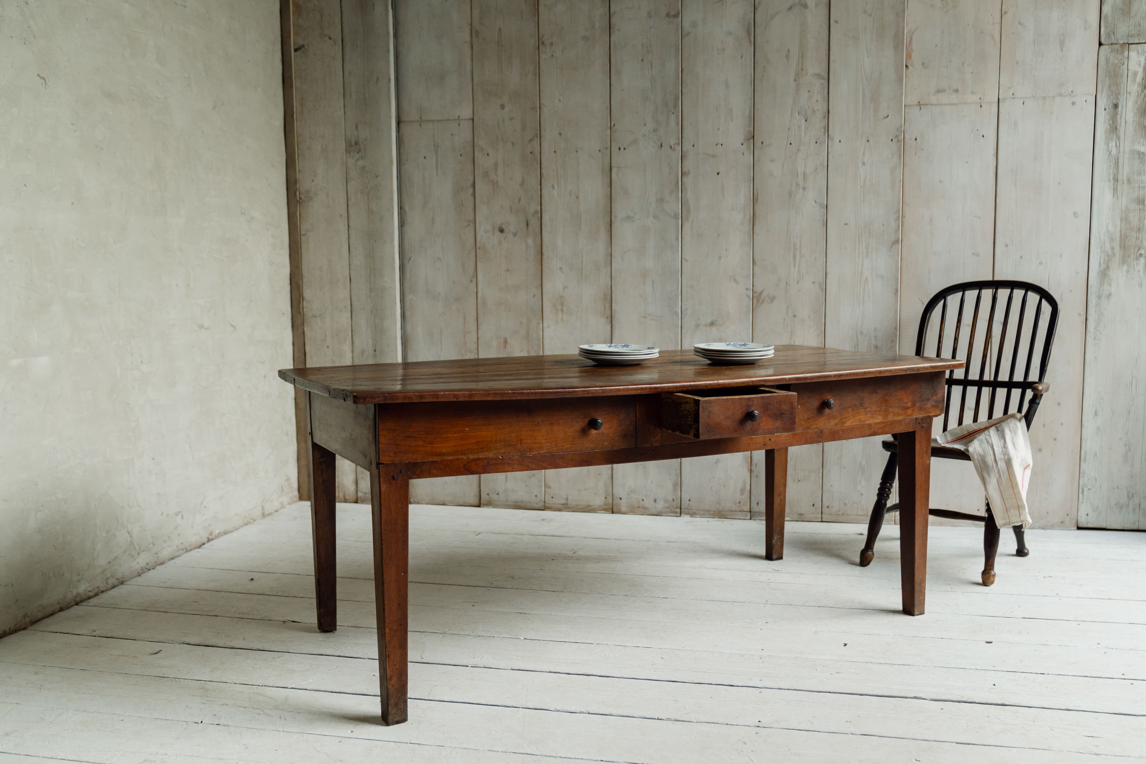 Elm Vernacular Alpine Work Table from the Savoie Region