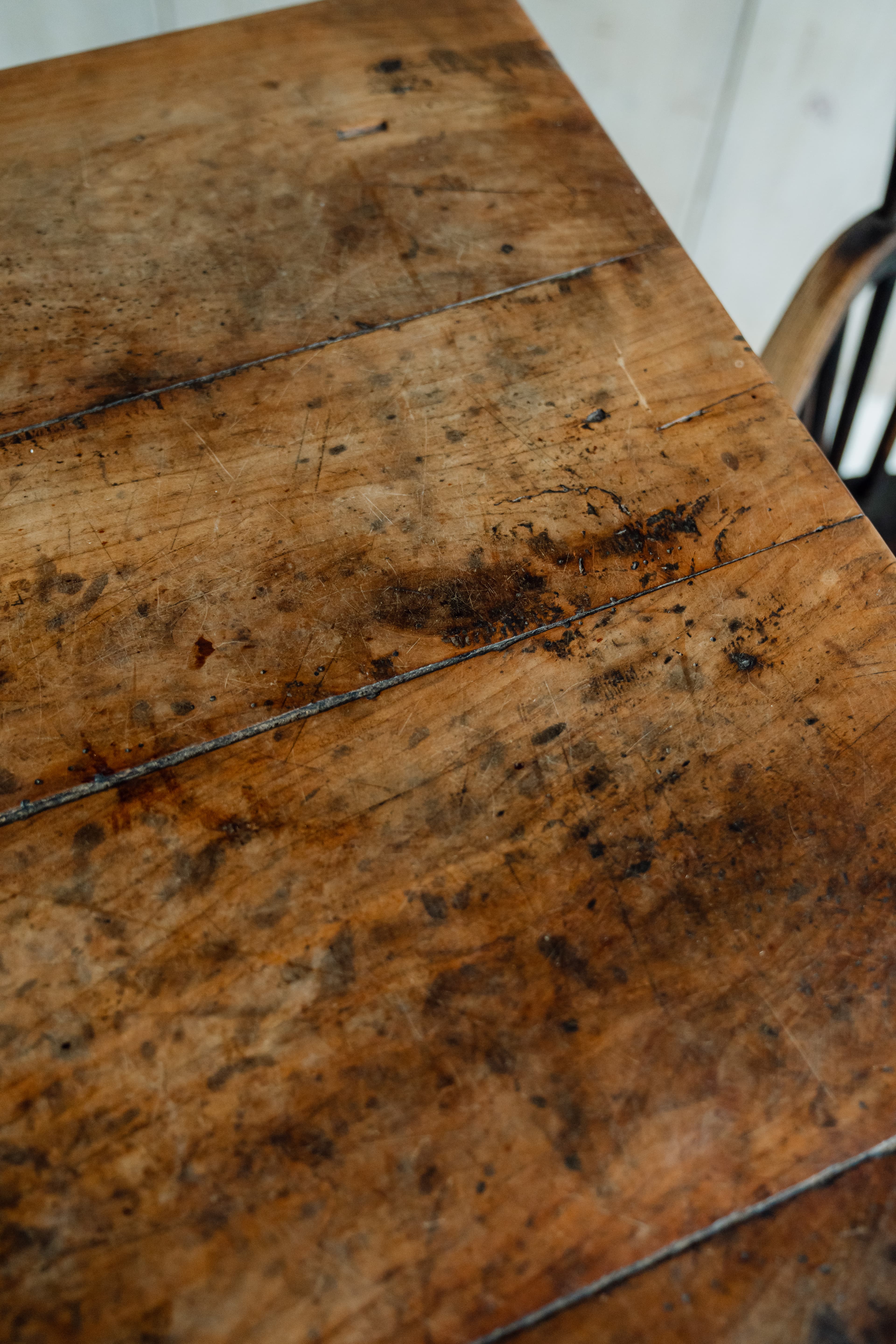 Elm Vernacular Alpine Work Table from the Savoie Region