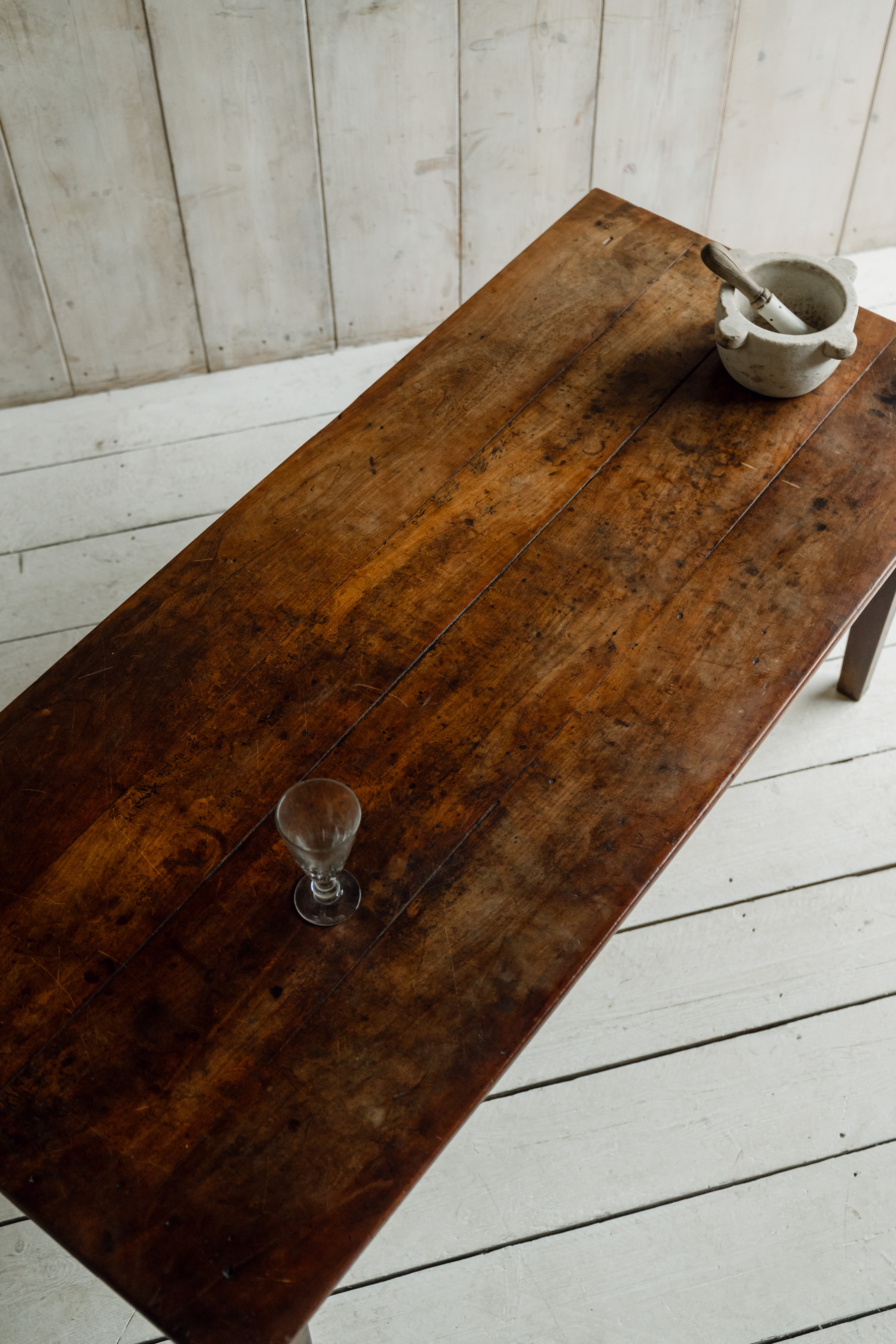 Elm Vernacular Alpine Work Table from the Savoie Region