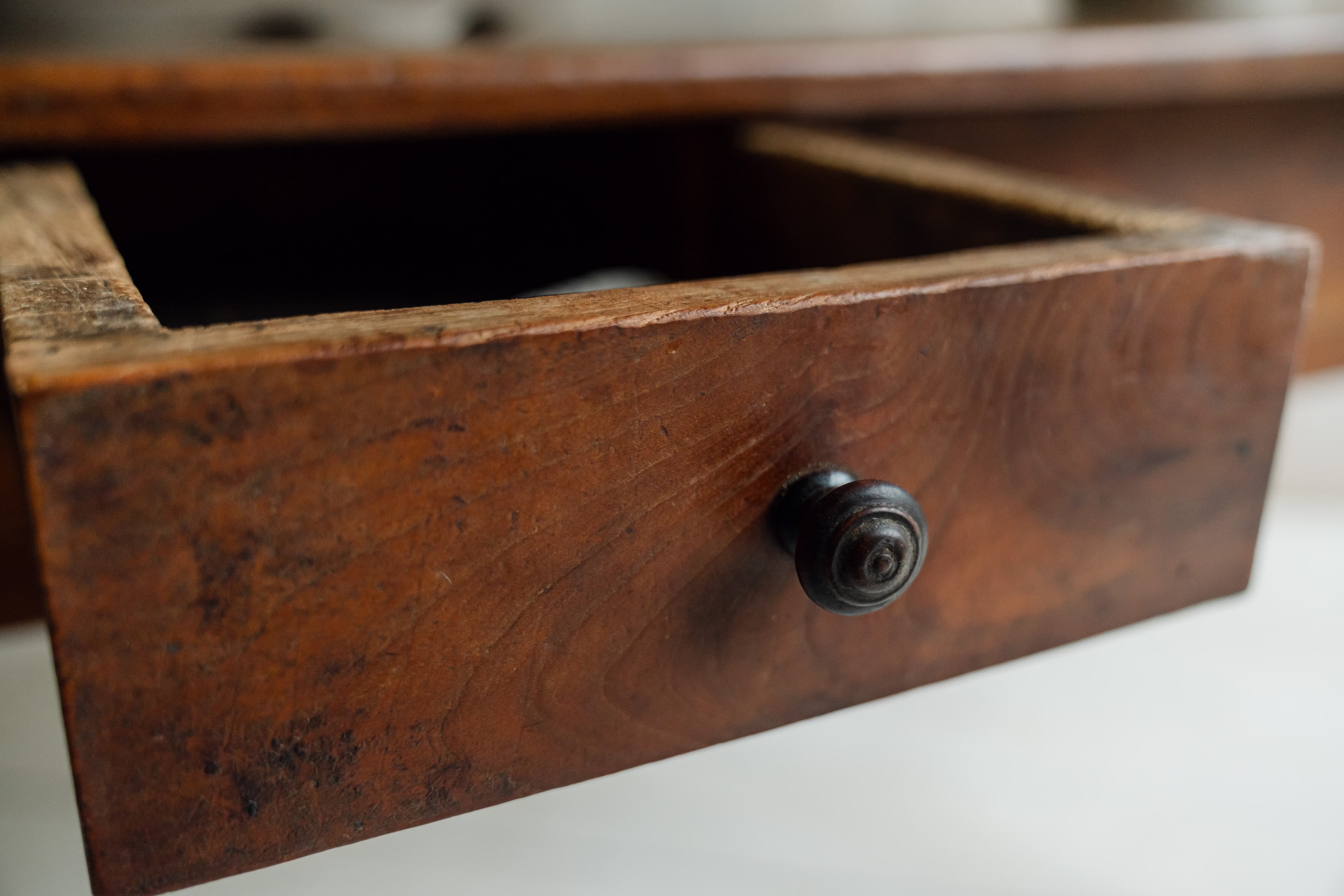 Elm Vernacular Alpine Work Table from the Savoie Region