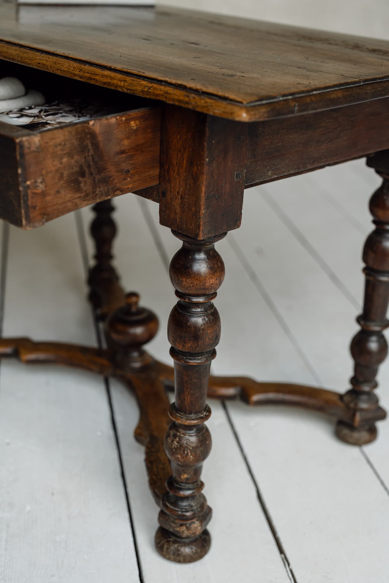 17th Century Italian Walnut Writing Table