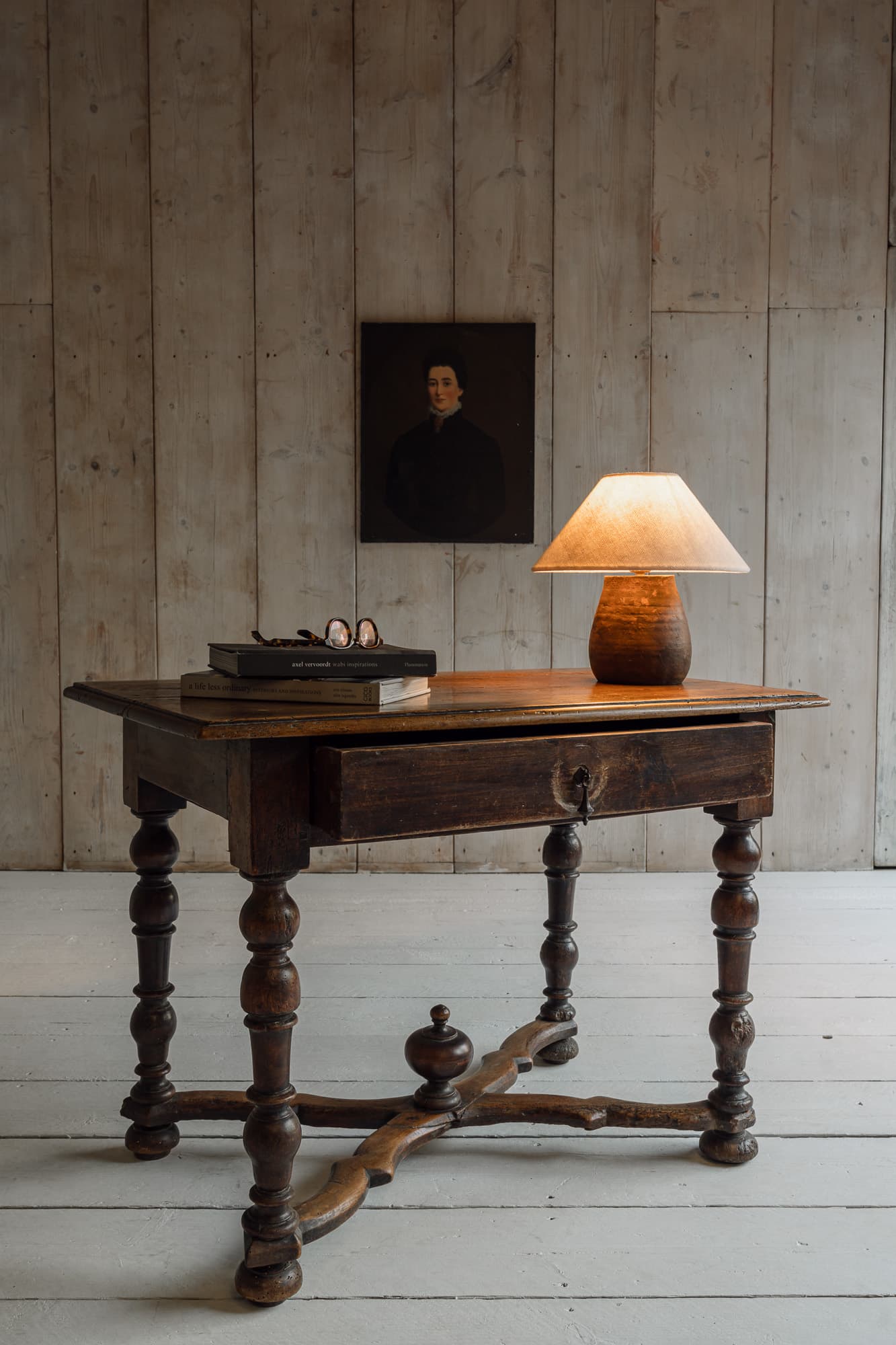 17th Century Italian Walnut Writing Table