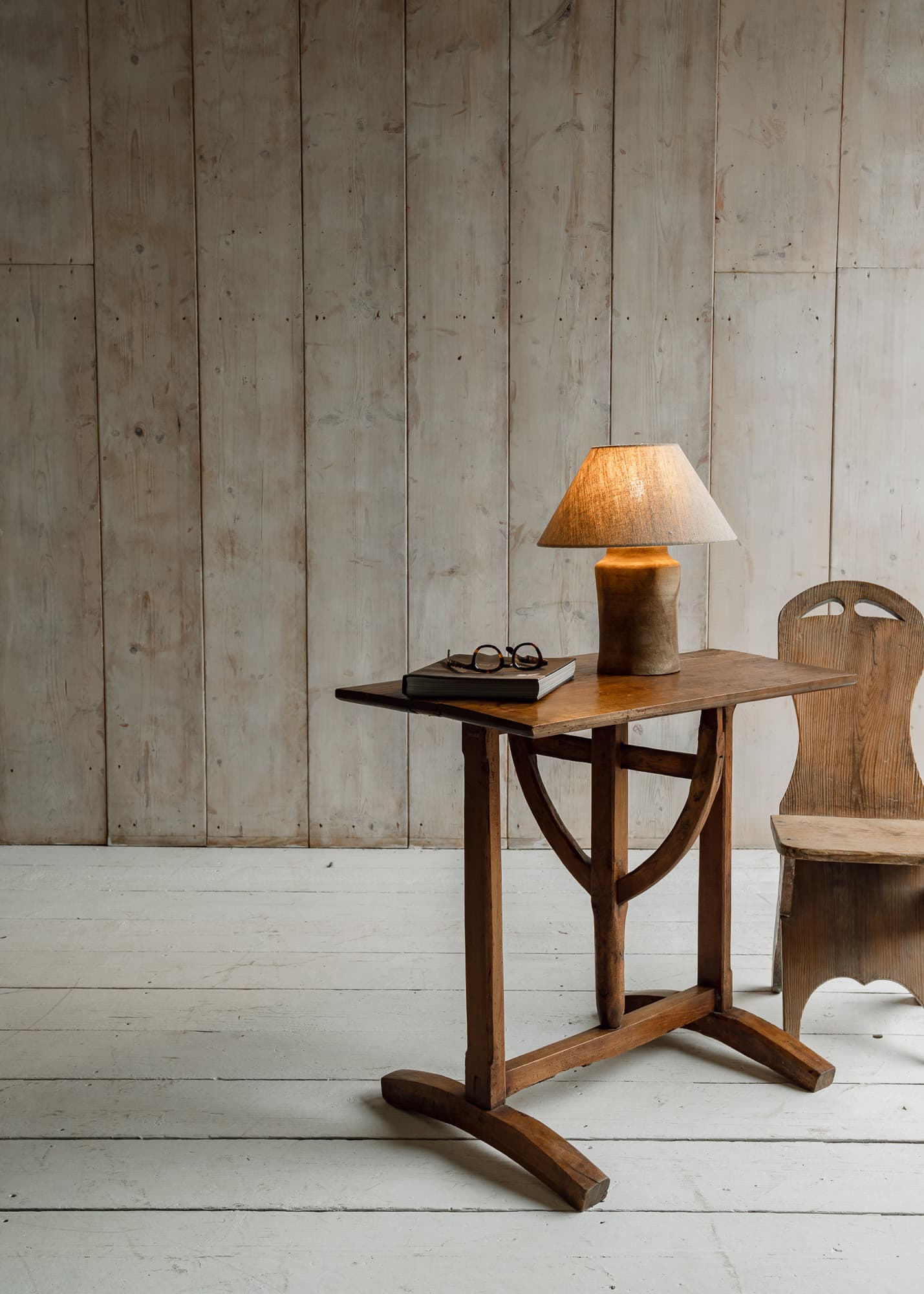 French Alpine Vernacular Elm Drop-Leaf Table, Savoie, Late 19th Century