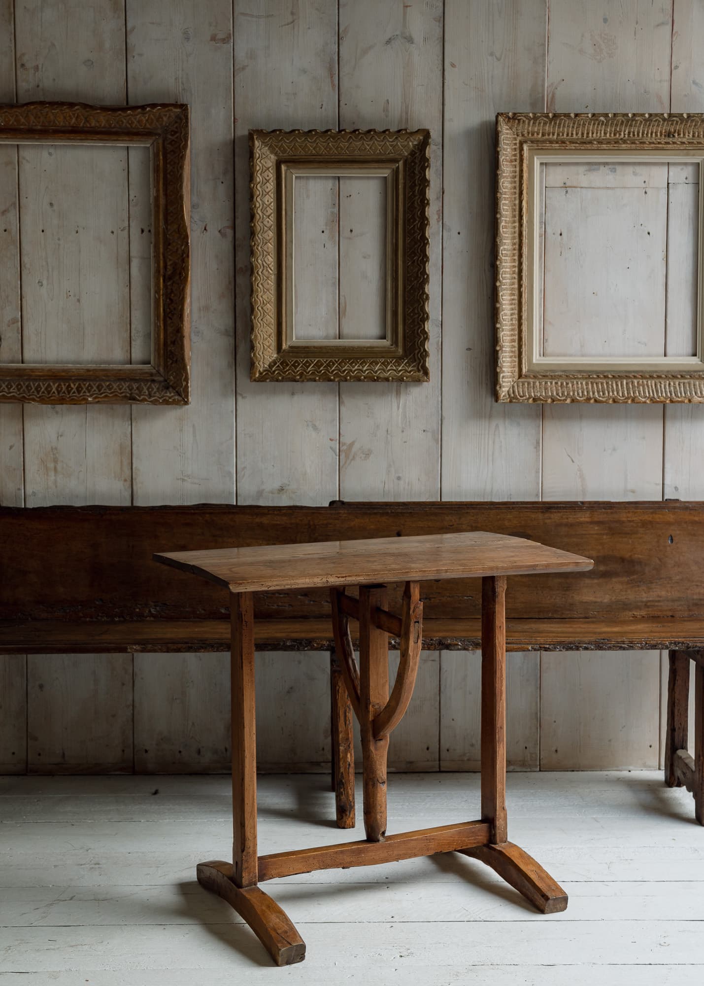 French Alpine Vernacular Elm Drop-Leaf Table, Savoie, Late 19th Century