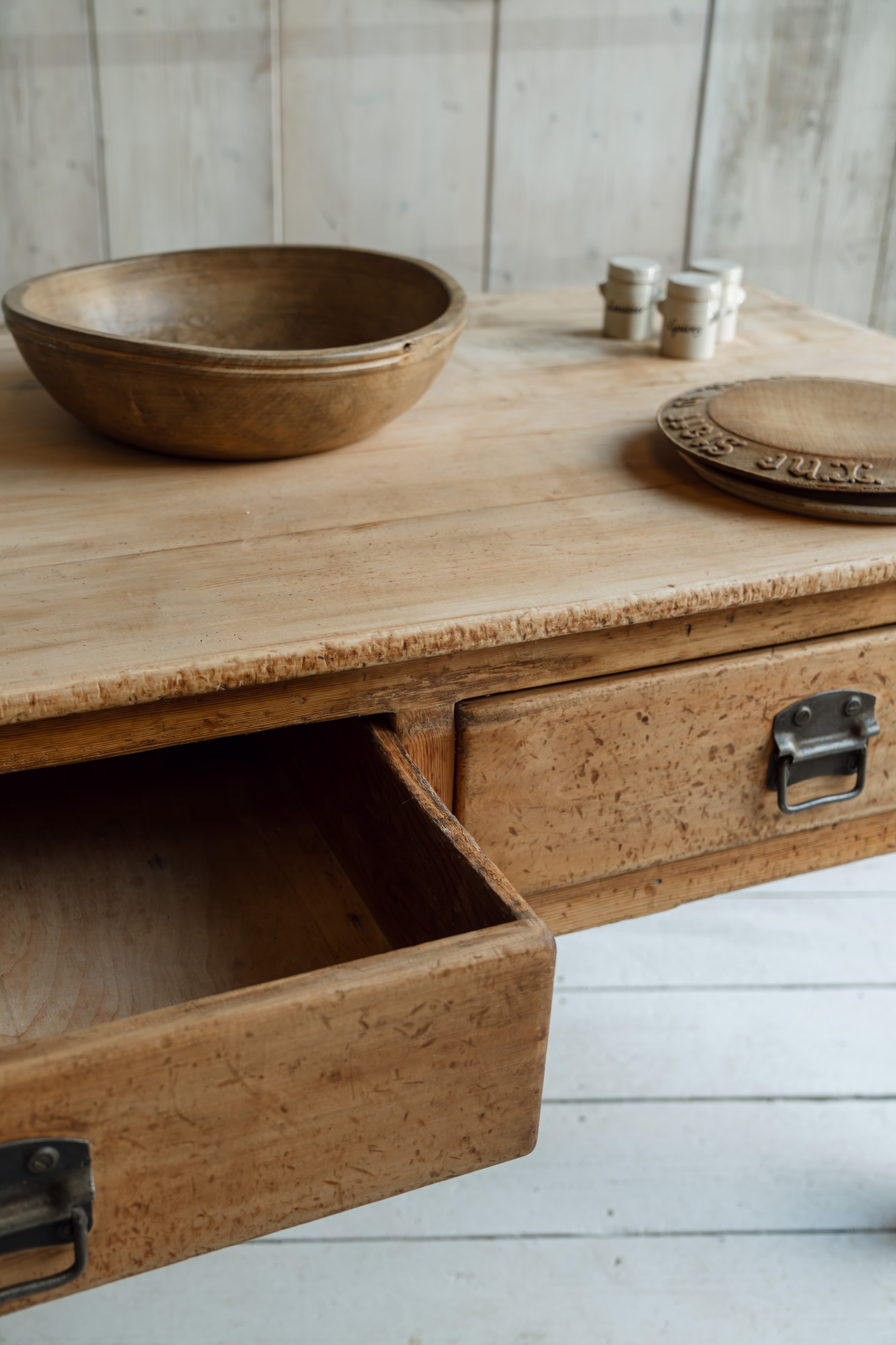 Monumental English Baker's Table - Yorkshire, Late 19th Century