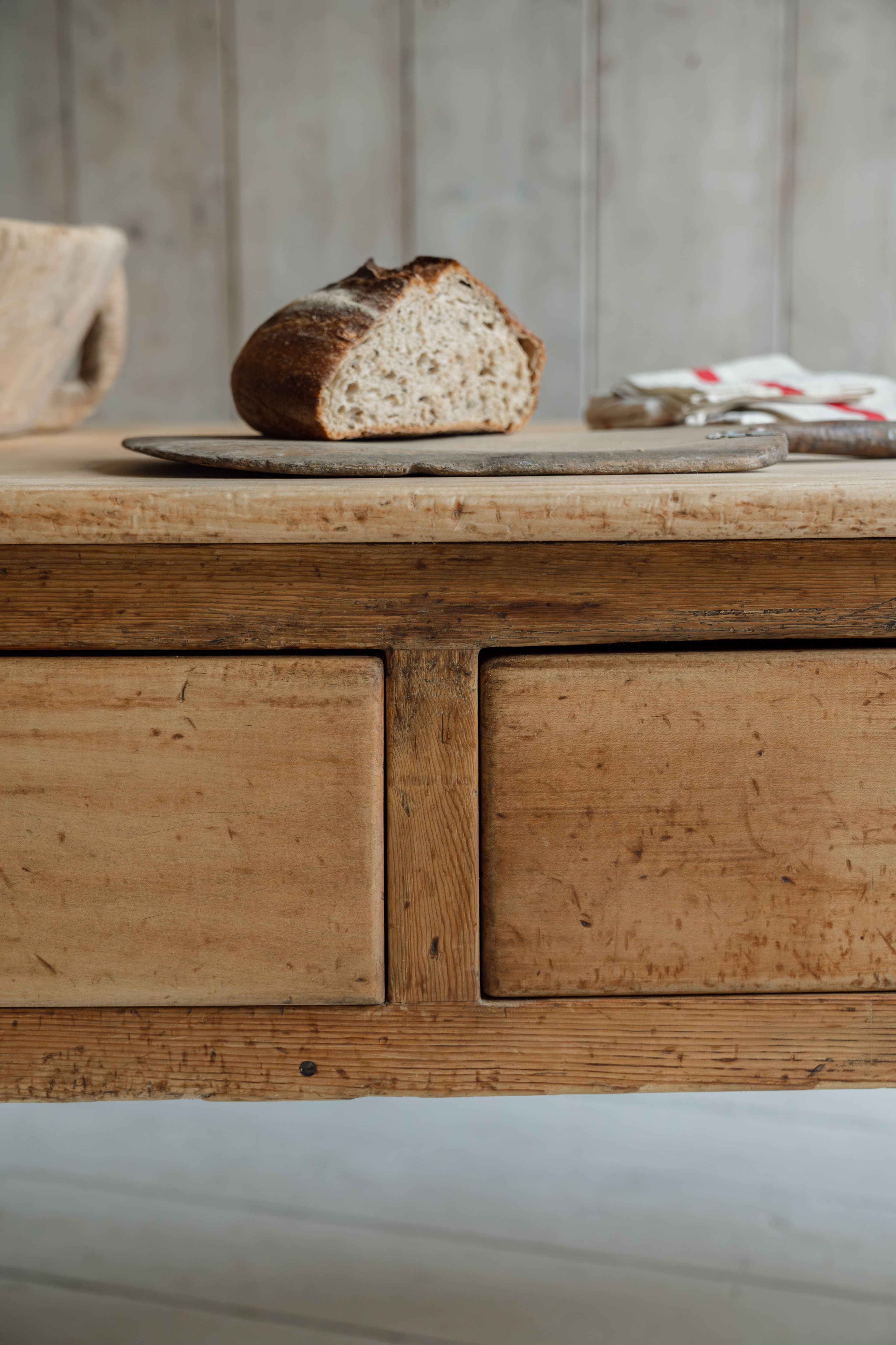 Monumental English Baker's Table - Yorkshire, Late 19th Century