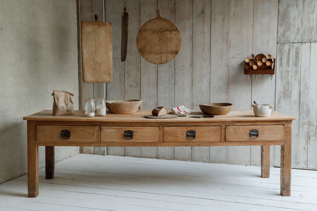 Monumental English Baker's Table - Yorkshire, Late 19th Century