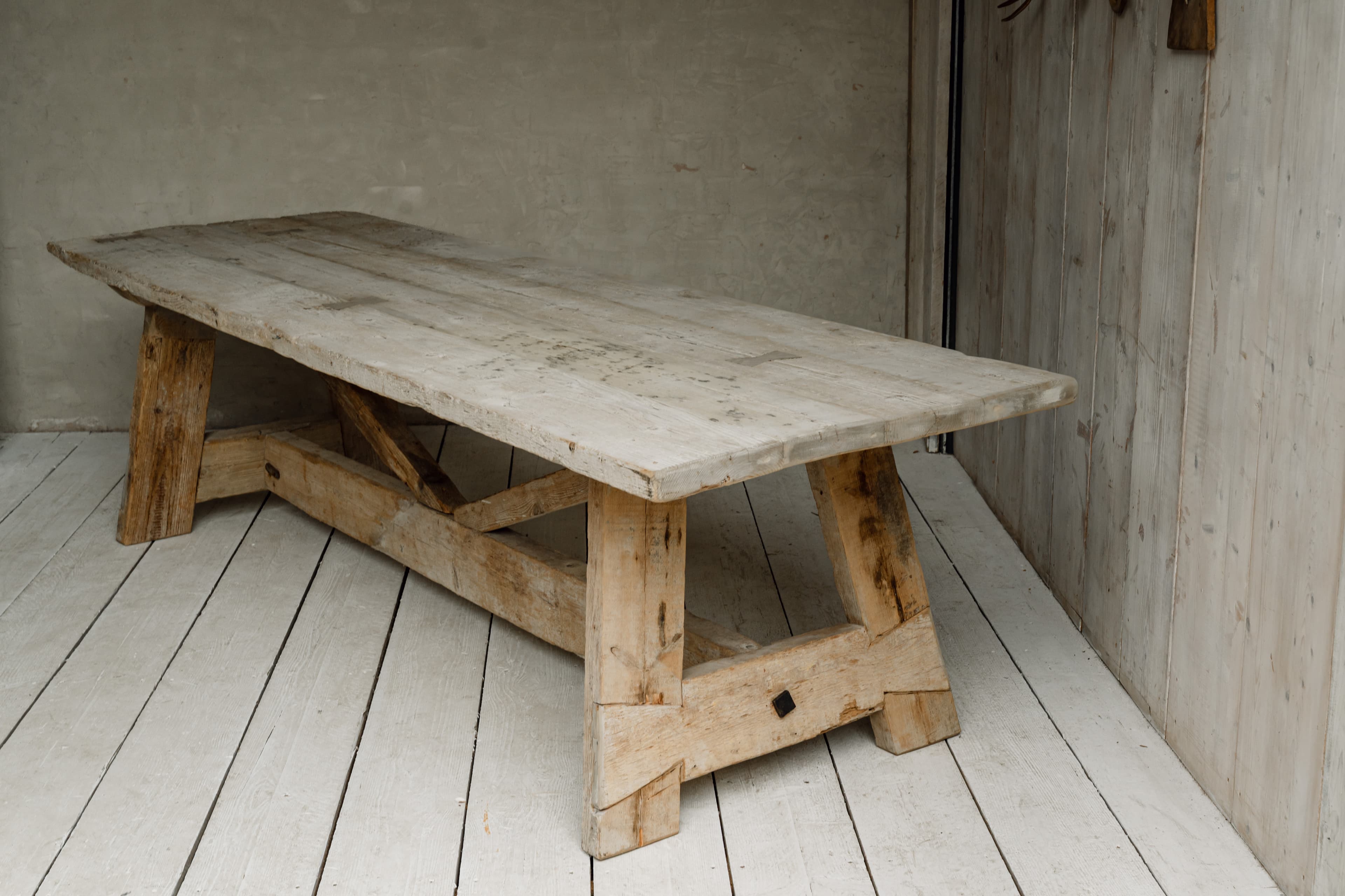 A Monumental French Rustic Farmhouse / Ranch Table